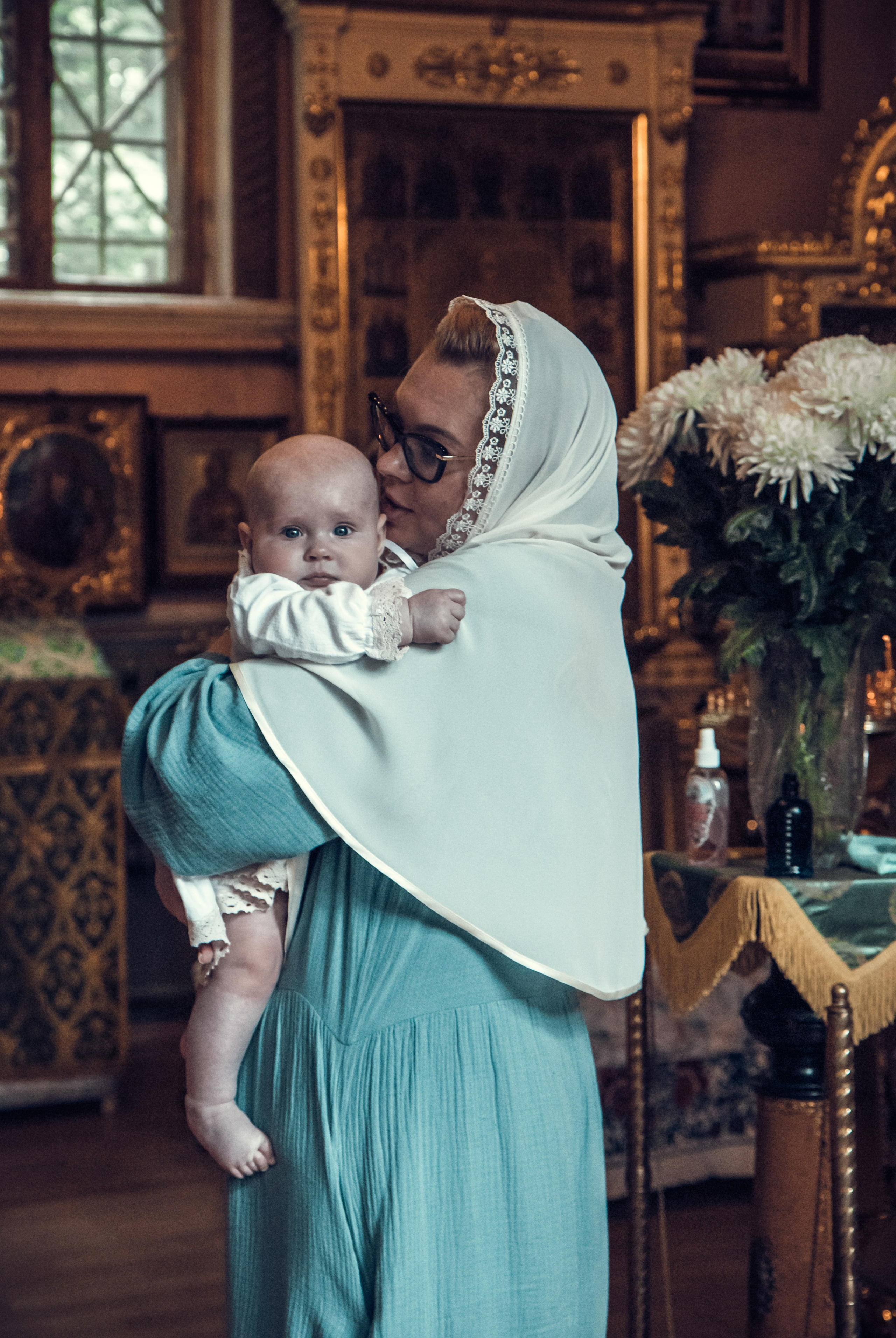 Таинство Крещения Алёны в Церкви Сретения Господня. Детский и семейный фотограф в Пушкино, Мытищи, Москва Сергеева Светлана