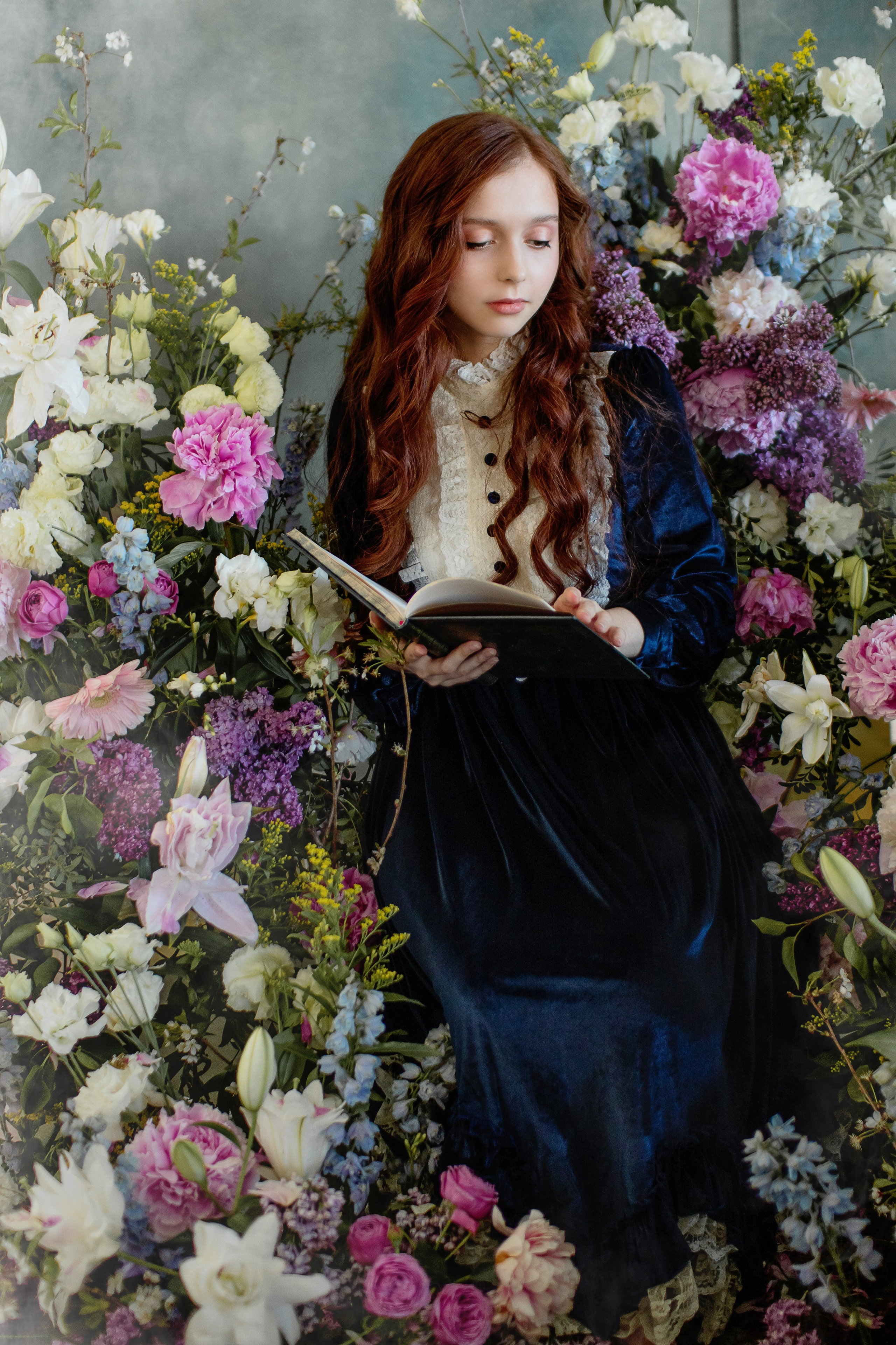 Девушка в цветах