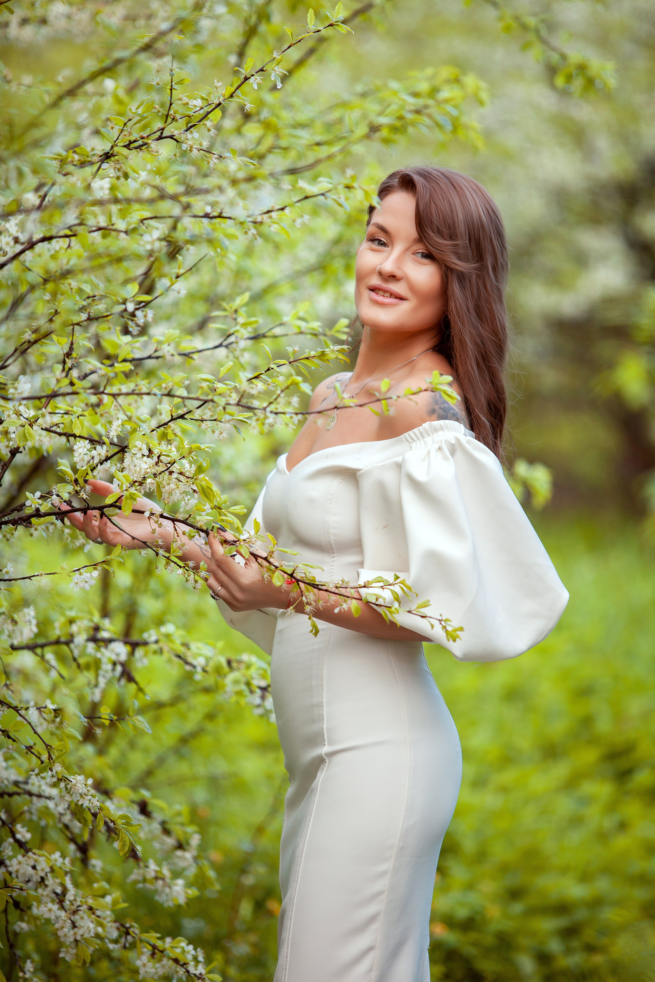 В цветах. Фотограф Мария Кольцова