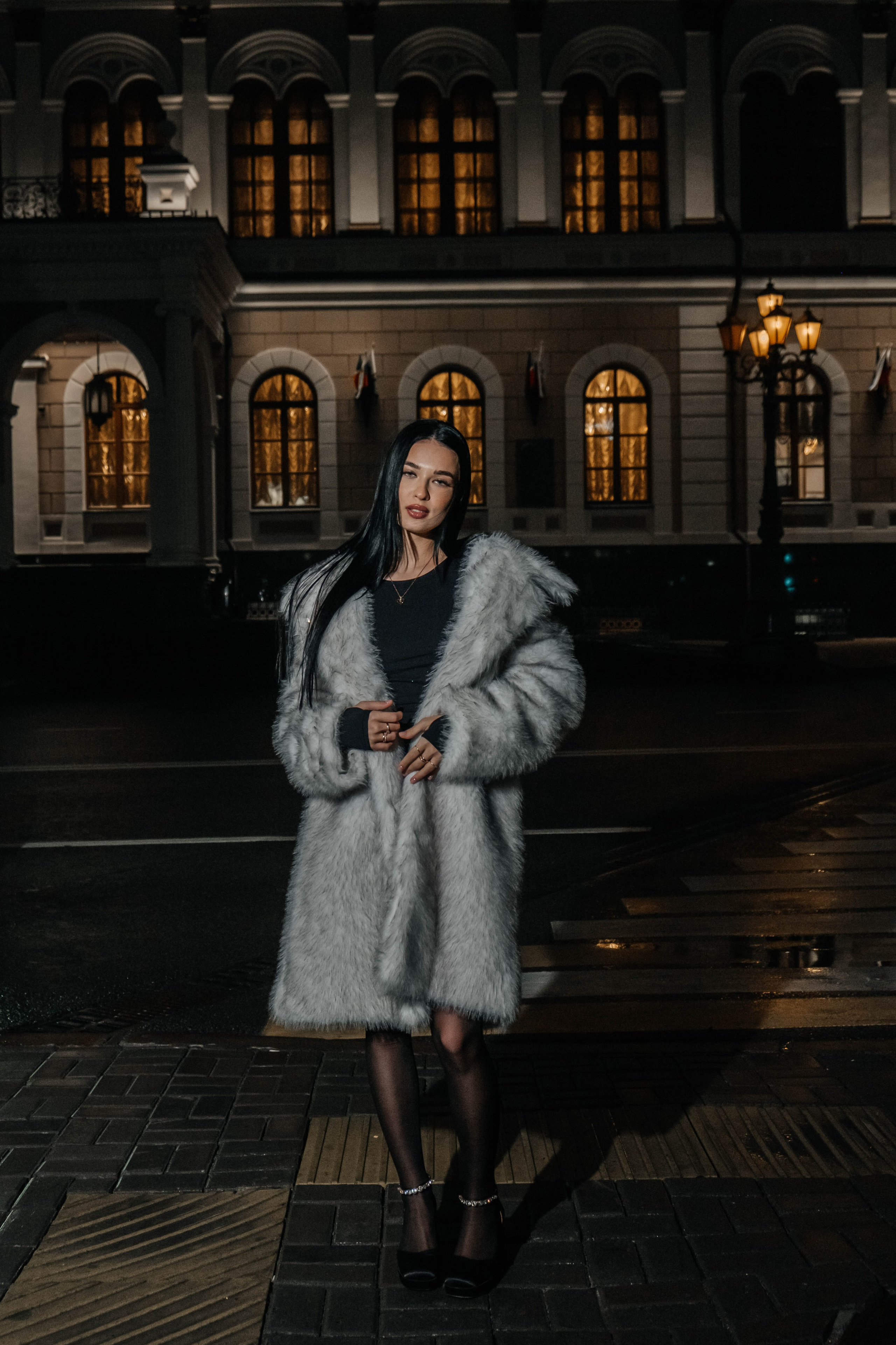 Ночь. Улица. Фонарь. Полина. Свадебный и портретный фотограф Казань | Белебей