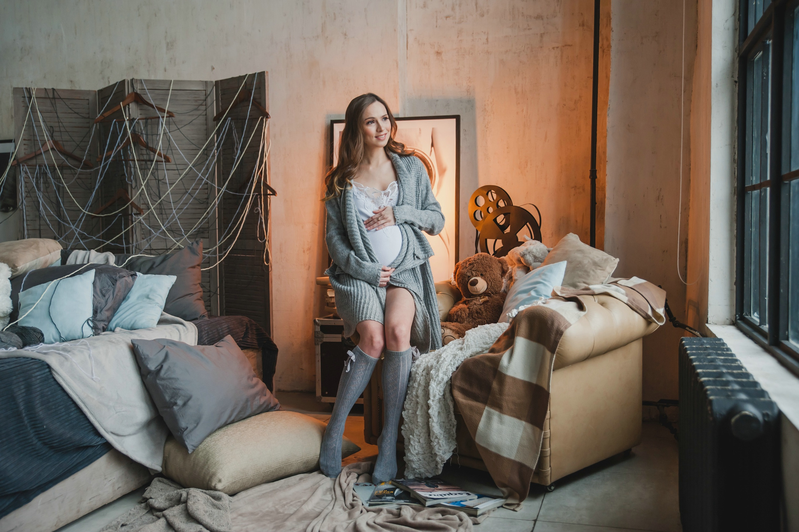 Студийная фотосессия беременности. Свадебный и семейный фотограф в Москве Светлана Зоткина