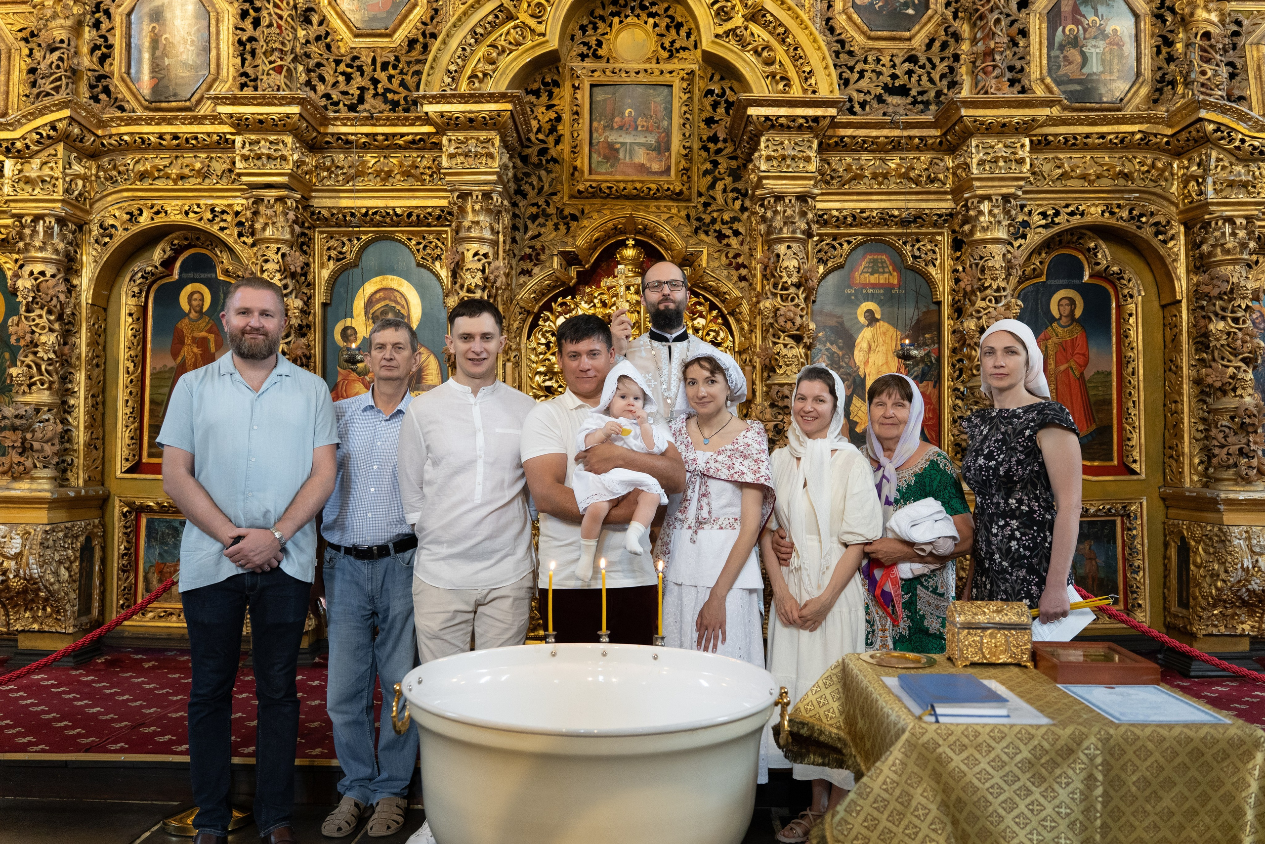 Крестины Майи в Старочеркасском Воскресенском войсковом соборе