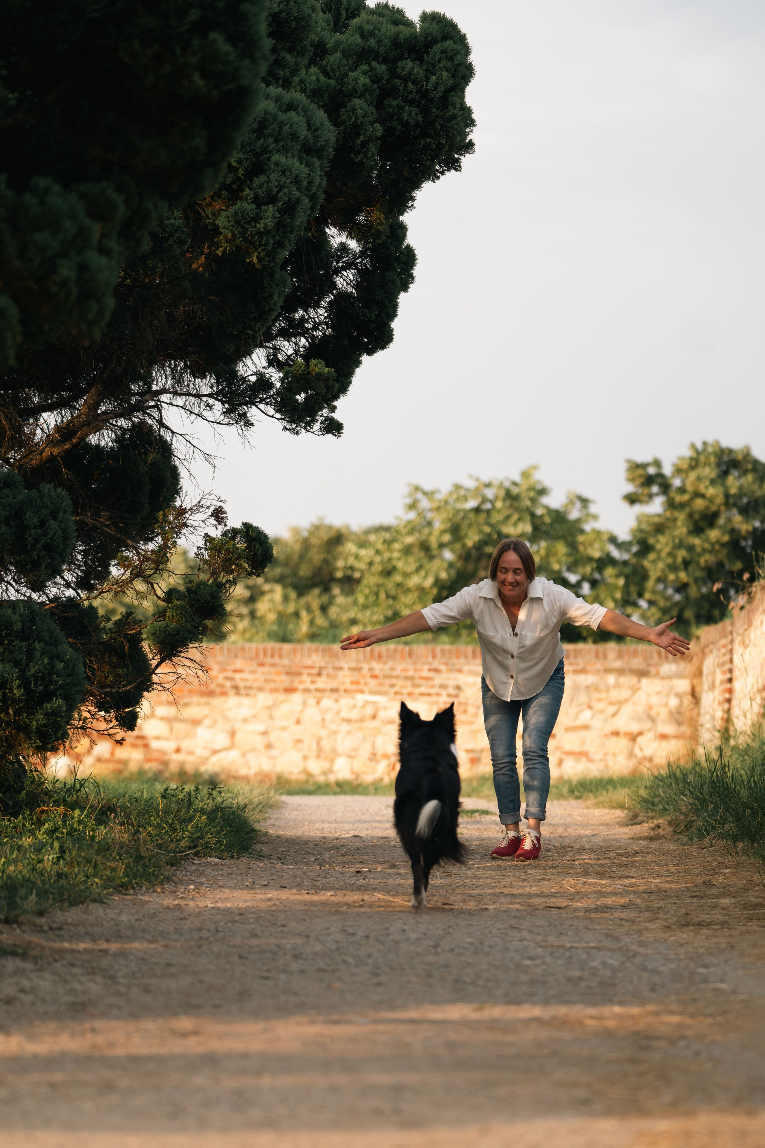 Белград, Калемегдан. Таня и Шегги. Фотограф анималист