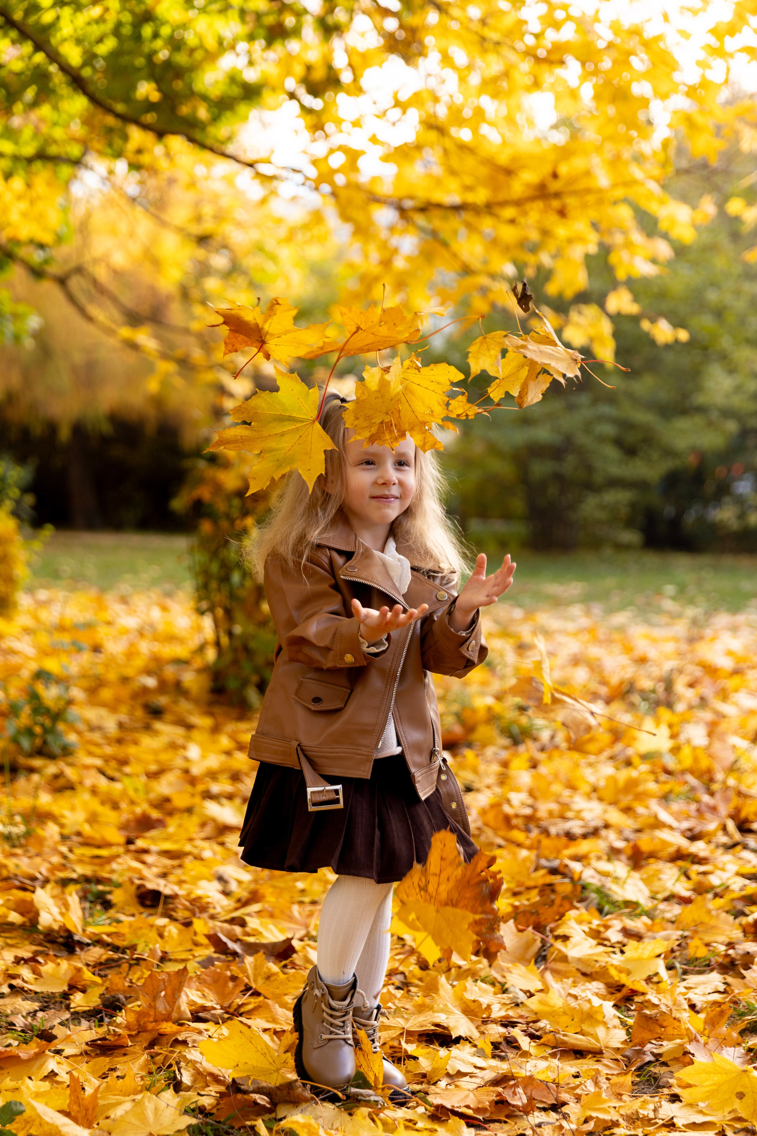 Осенняя фотосессия дети. Свадебный и семейный фотограф Москва и Московская область