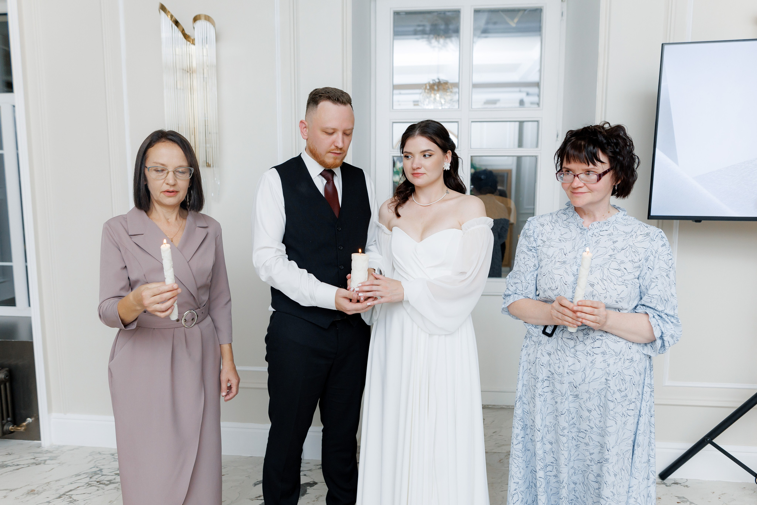 Свадебный банкет Полины и Ильи: волшебство в «Музыке и Времени». Свадебный фотограф Михаил Александров