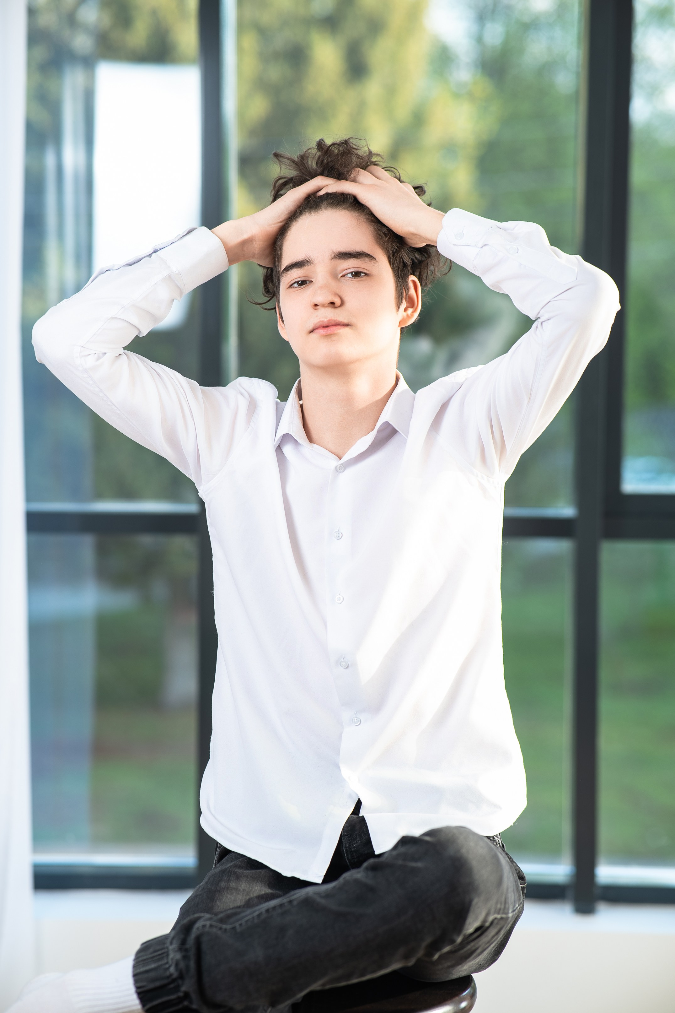 Выпускная фотосессия в фотостудии. Выпускные альбомы Нижнекамск Набережные Челны Фотостудия Небо