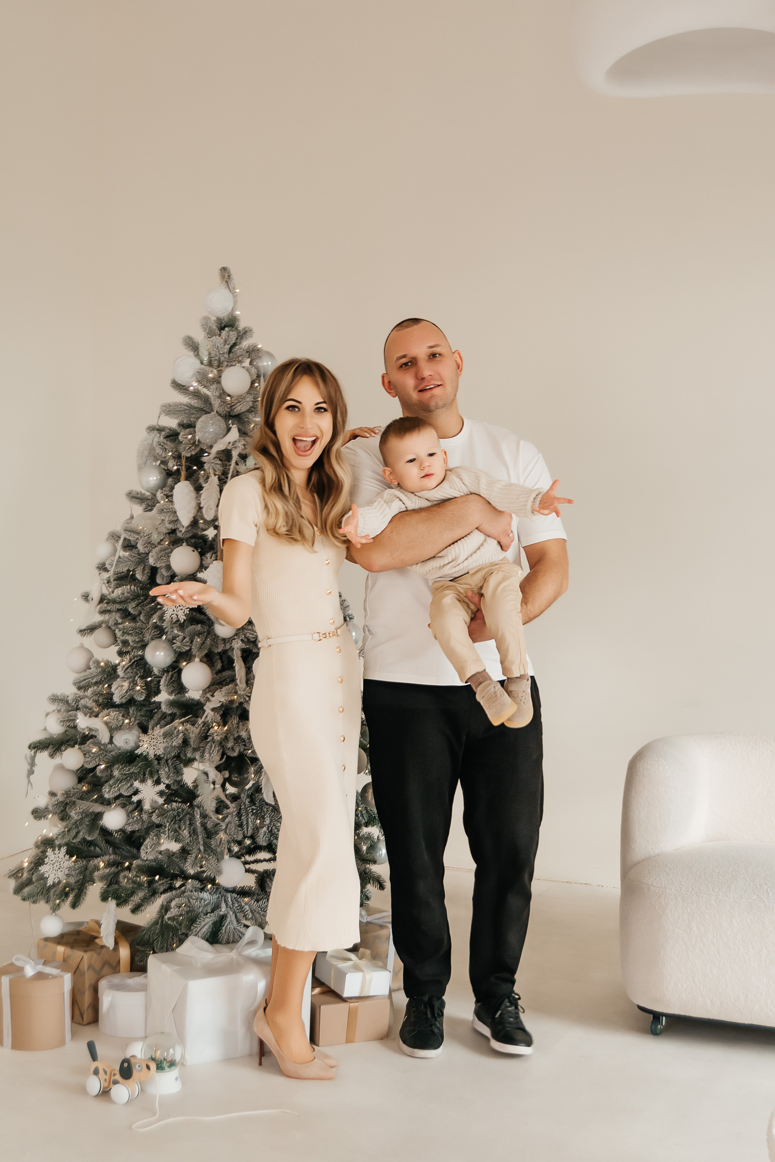 Новогодняя фотосессия Юля, Ярослав и Ростик. Семейный и детский фотограф Кущ Наташа