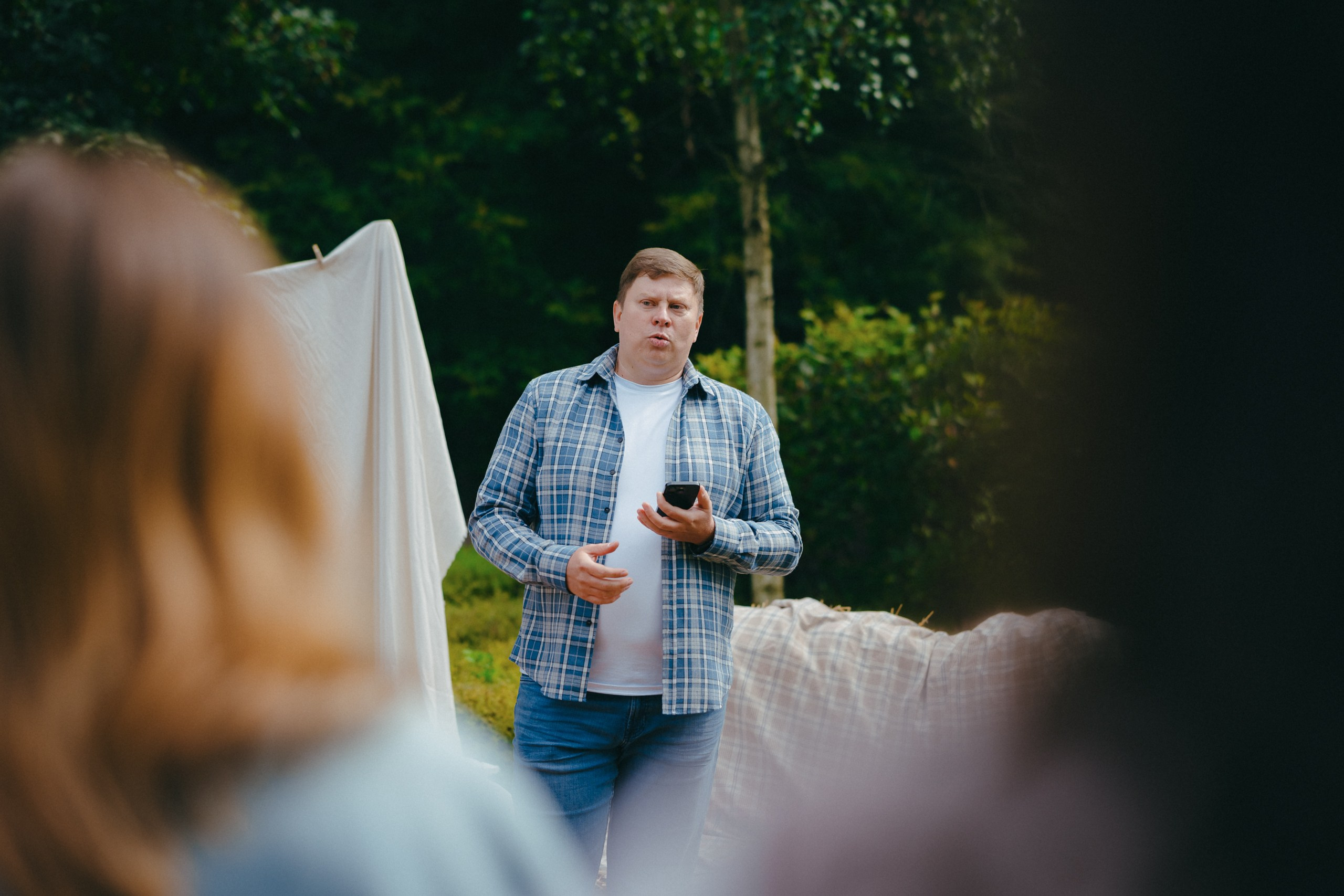 Корпоратив летом под открытым небом. Komonev