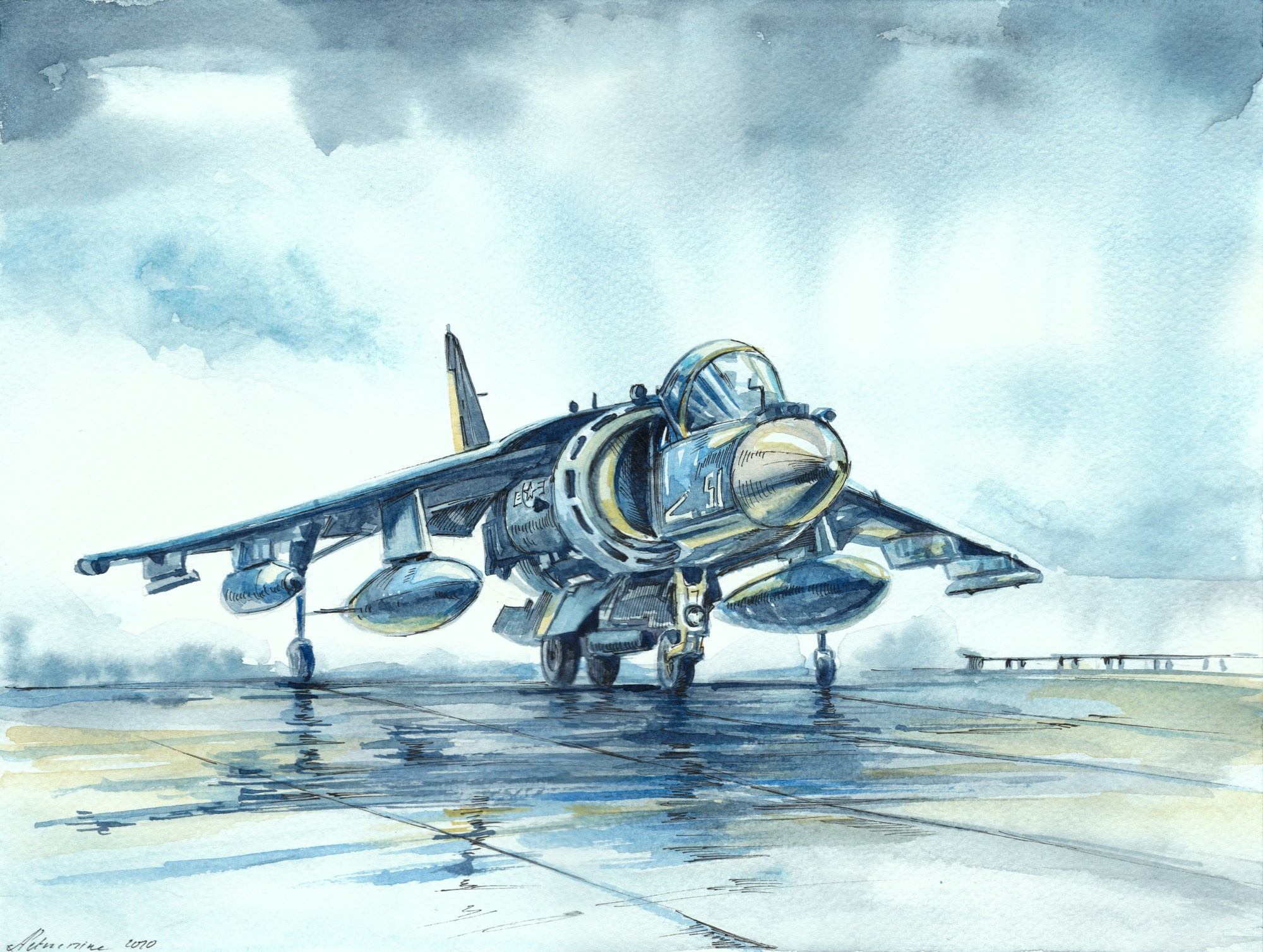 Авиация. Художник Александр Петрунин