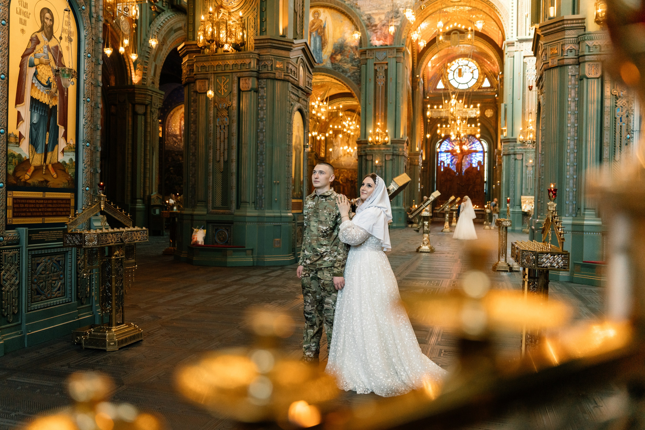 Венчание в Главном храме вооруженных сил (Патриот). Семейный фотограф Одинцово Москва Наталия Черенкова