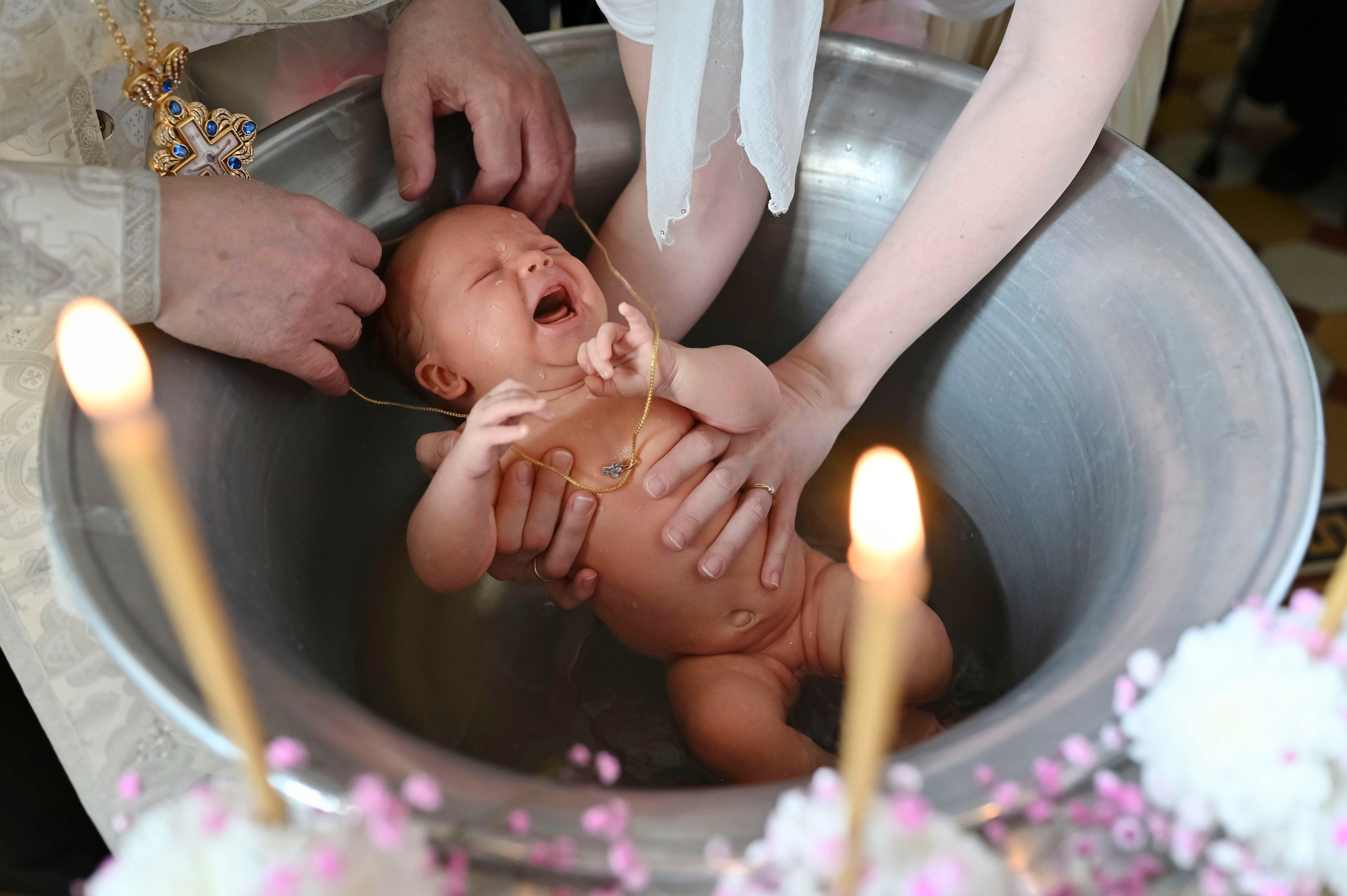 Крещение Эмилии. Семейный фотограф в г. Воскресенск Наталия Молева