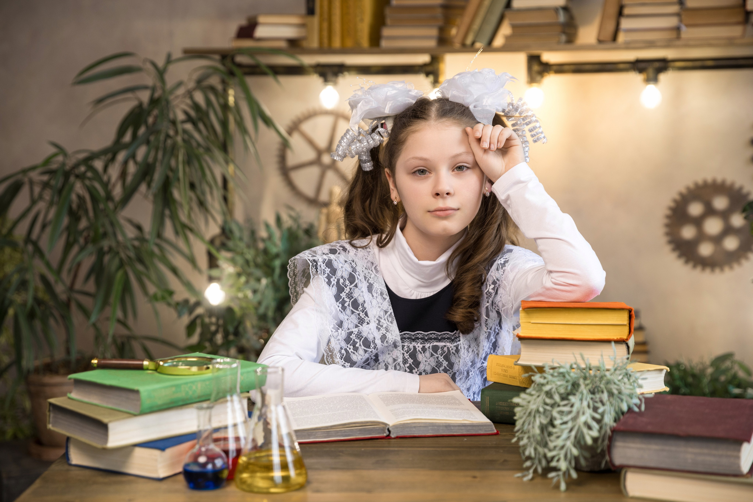 Портреты для четвертого класса в студии. Выпускные альбомы Евгении Виноградовой г. Липецк