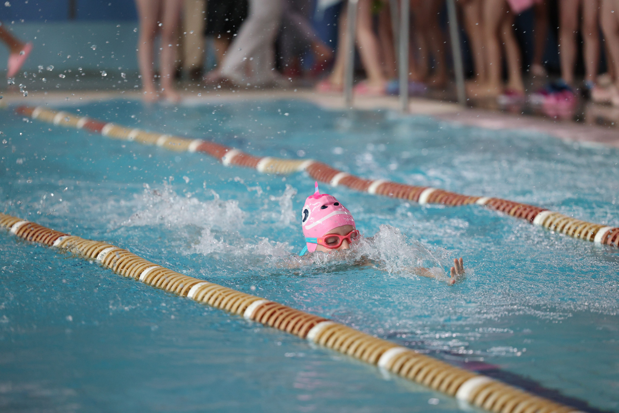 Веселый дельфин. Плавание. Дети 8-9 лет. Фотограф Александр Заломаев