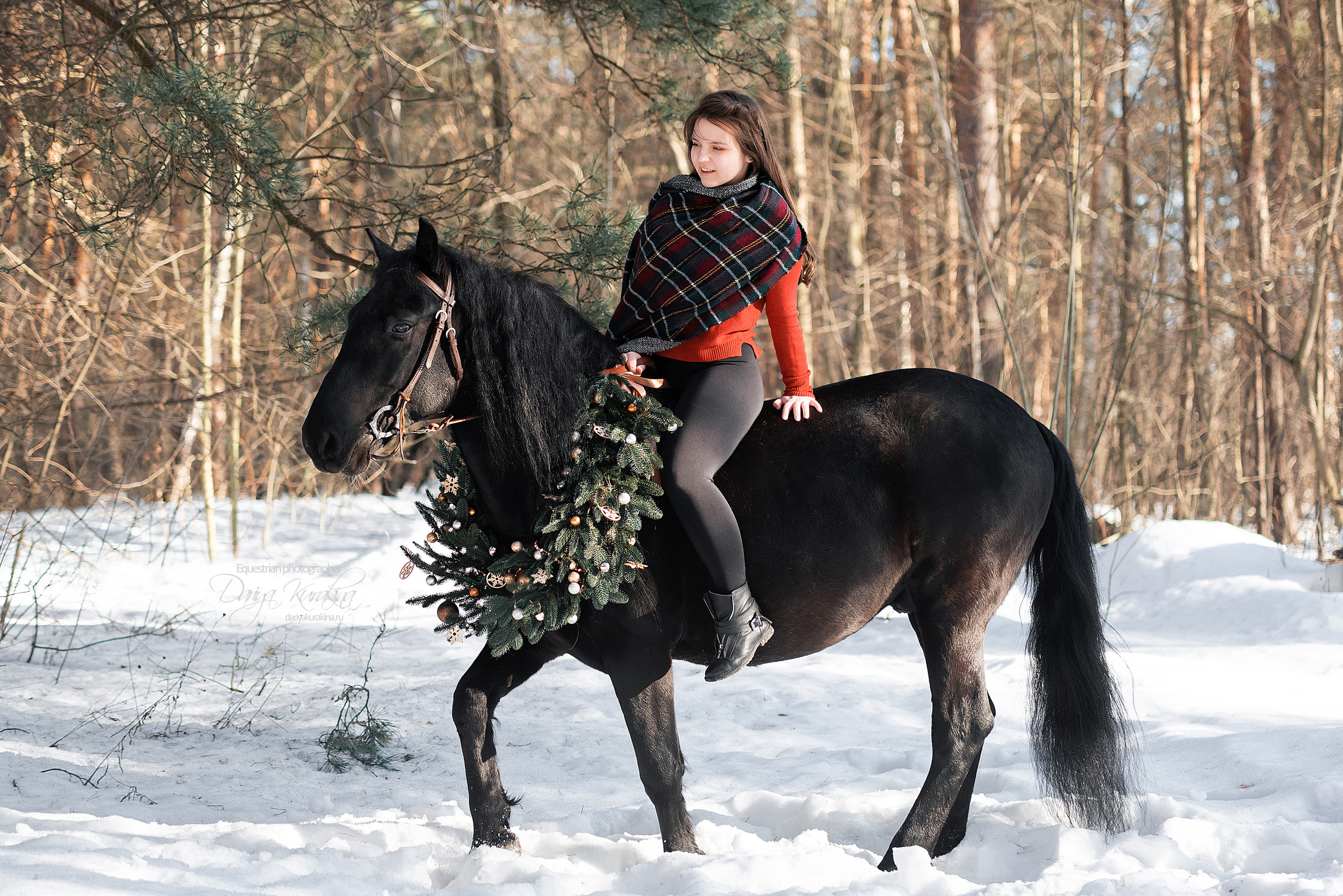 Лера и Бейлис. Конный фотограф Куракина Дарья • Фотосессии с лошадьми