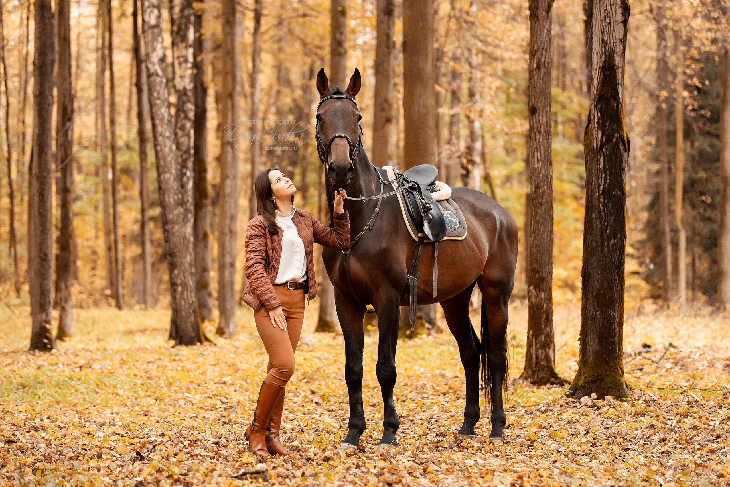 Юля и Максимус. Конный фотограф Куракина Дарья • Фотосессии с лошадьми