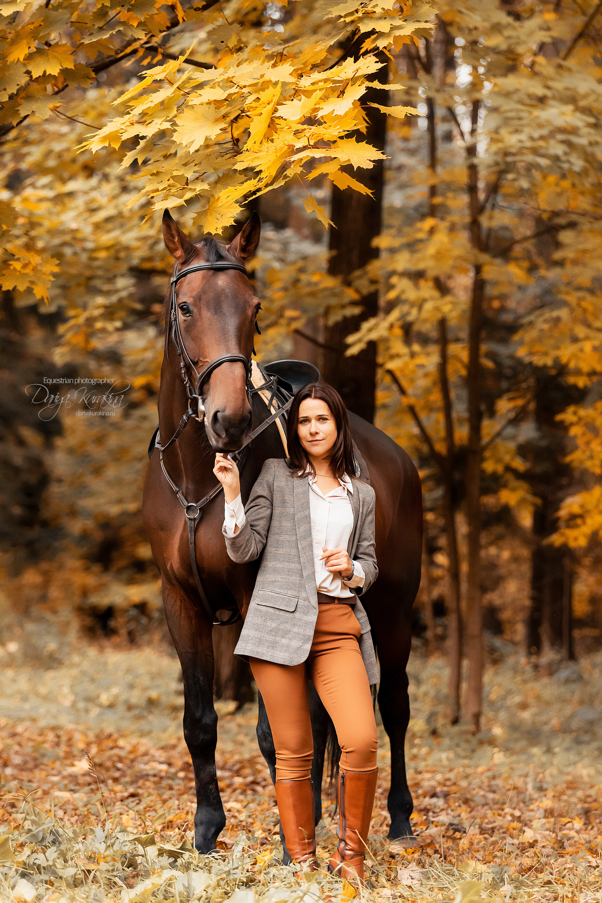 Юля и Максимус. Конный фотограф Куракина Дарья • Фотосессии с лошадьми