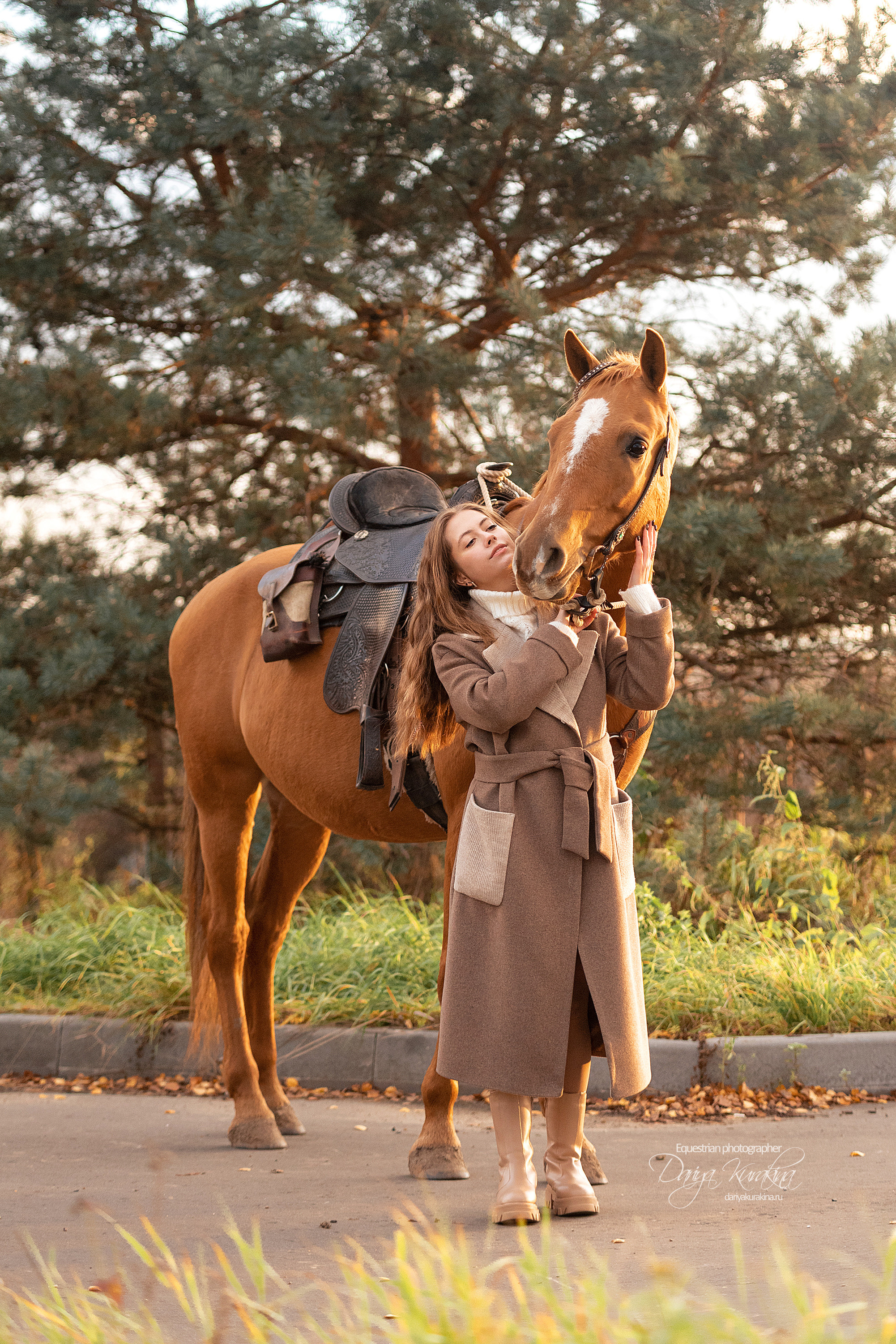Юля, Маша и Барабан. Конный фотограф Куракина Дарья • Фотосессии с лошадьми