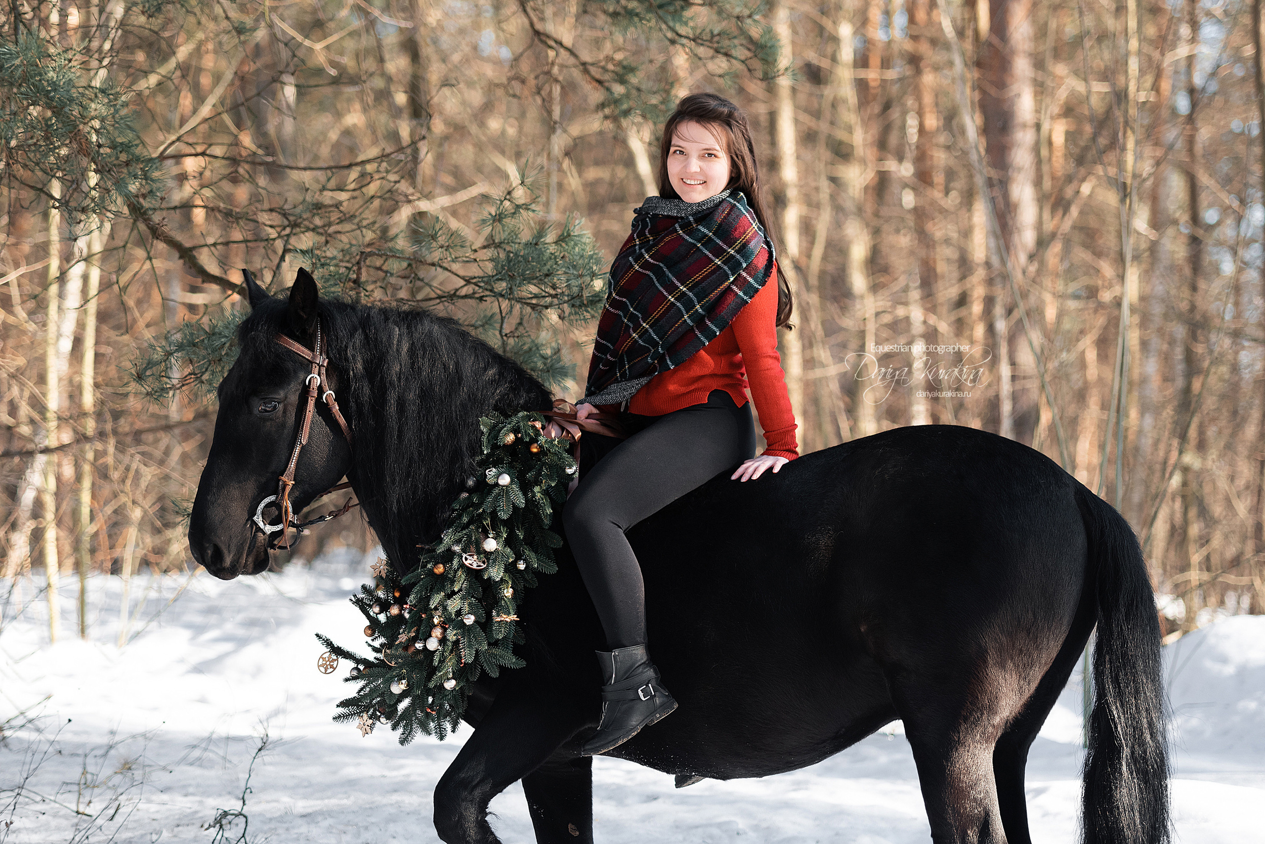 Лера и Бейлис. Конный фотограф Куракина Дарья • Фотосессии с лошадьми