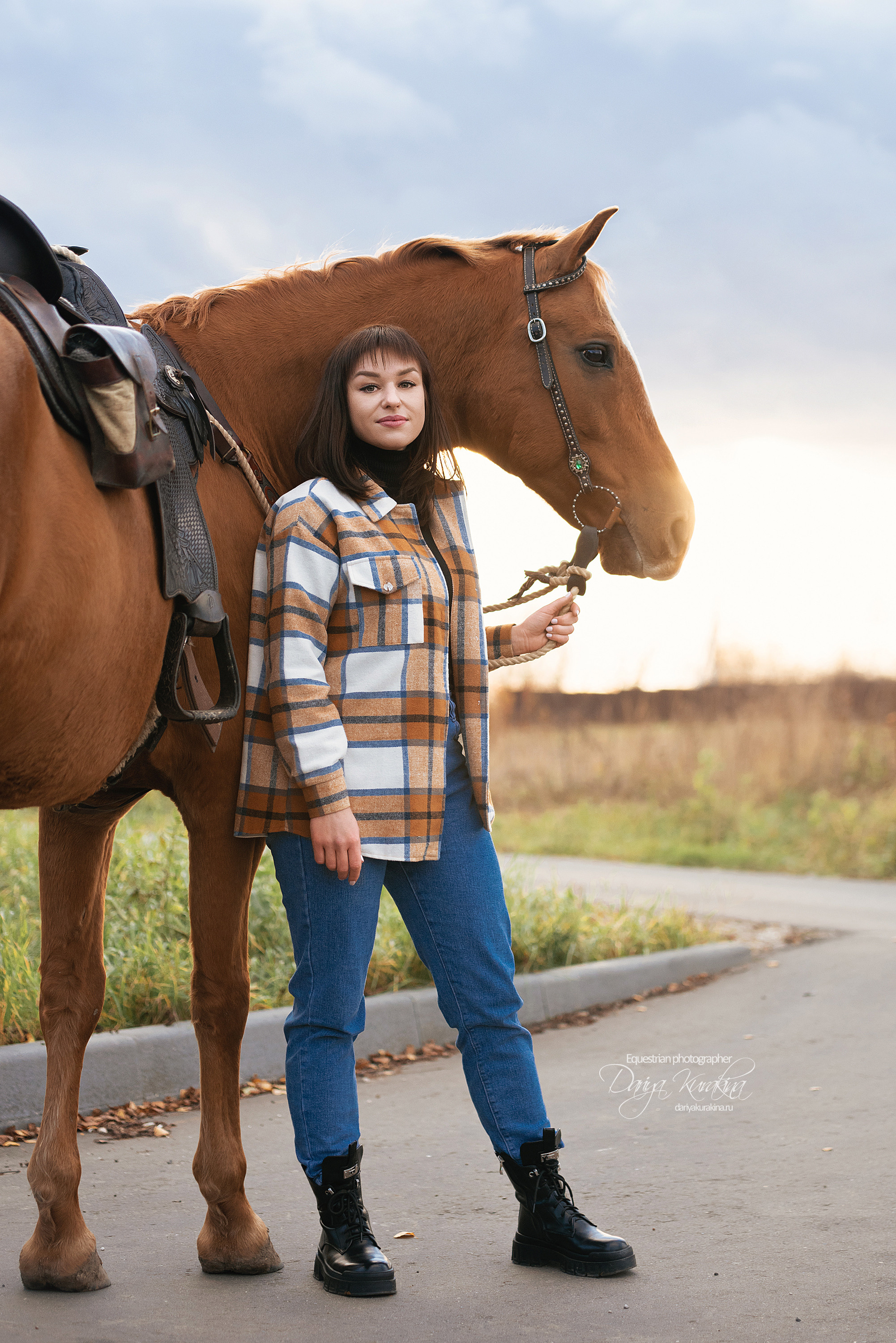 Юля, Маша и Барабан. Конный фотограф Куракина Дарья • Фотосессии с лошадьми