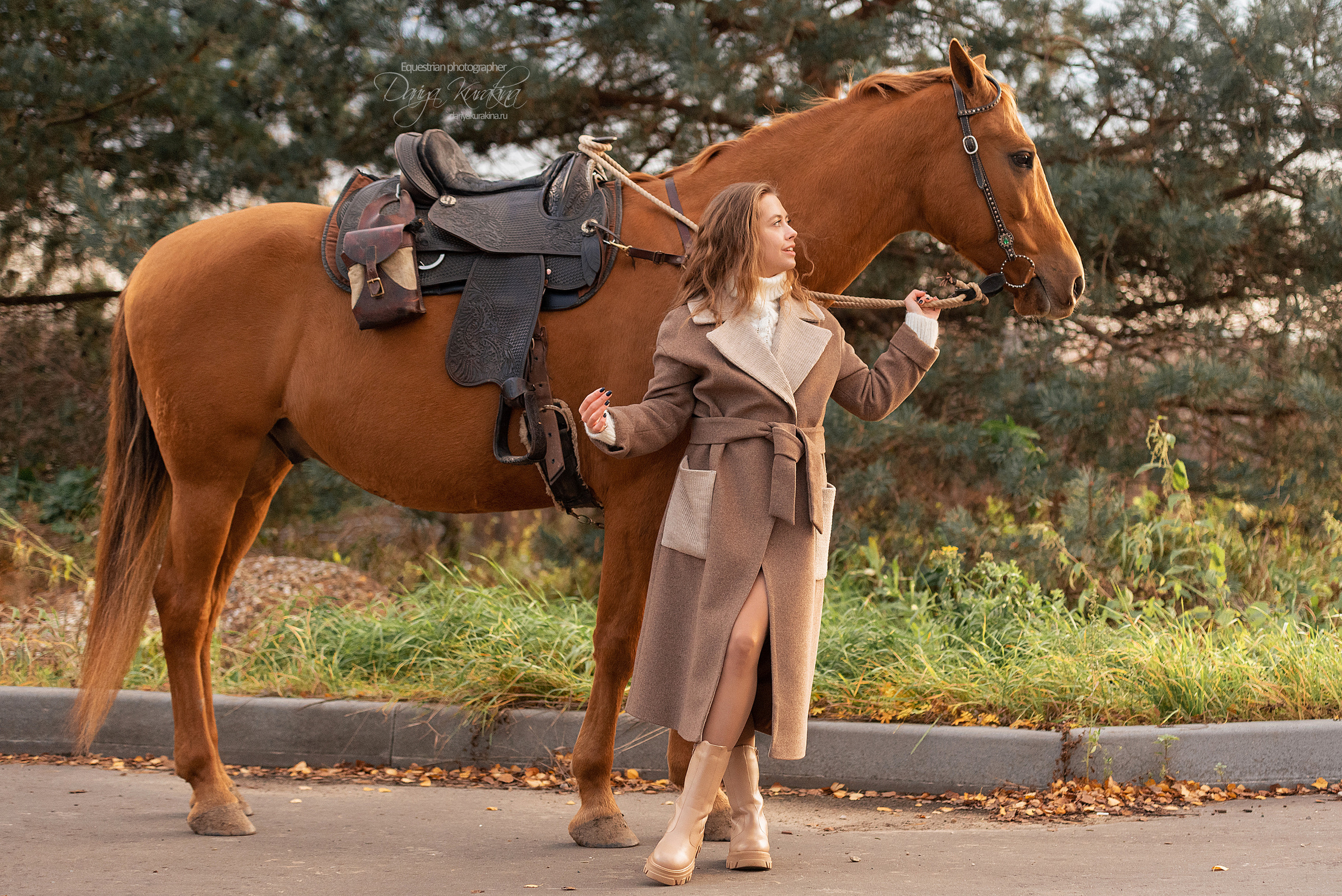 Юля, Маша и Барабан. Конный фотограф Куракина Дарья • Фотосессии с лошадьми