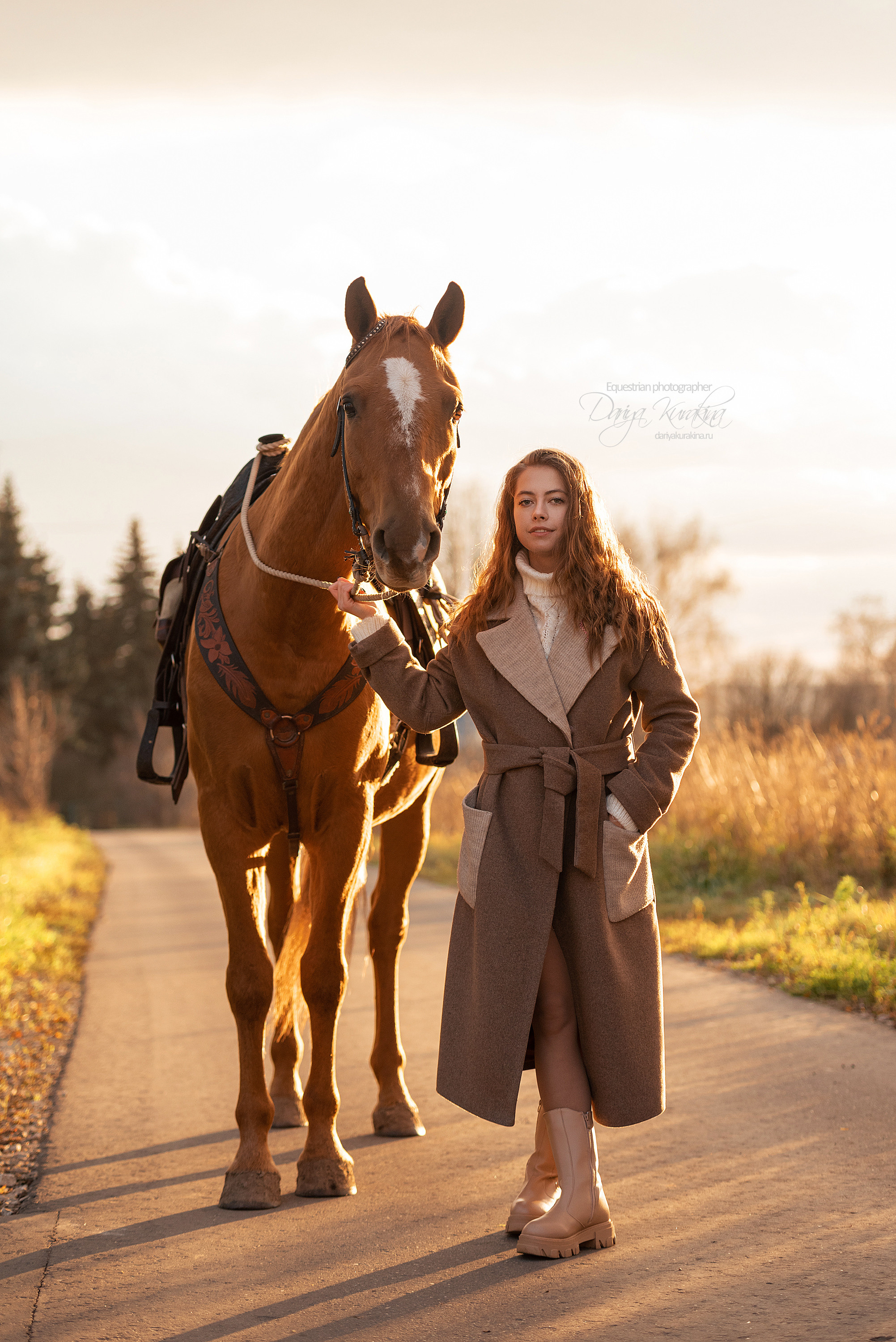 Юля, Маша и Барабан. Конный фотограф Куракина Дарья • Фотосессии с лошадьми
