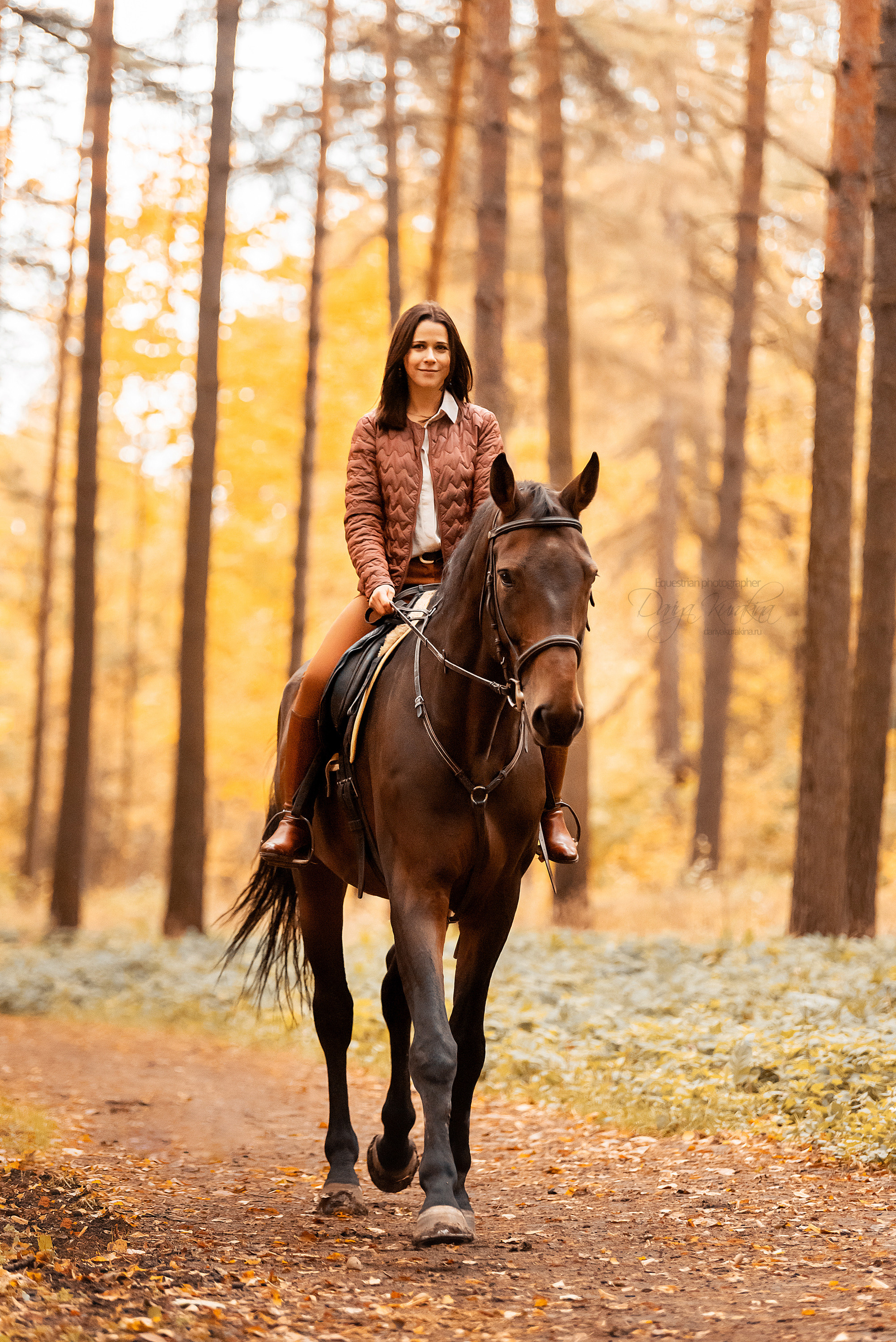 Юля и Максимус. Конный фотограф Куракина Дарья • Фотосессии с лошадьми
