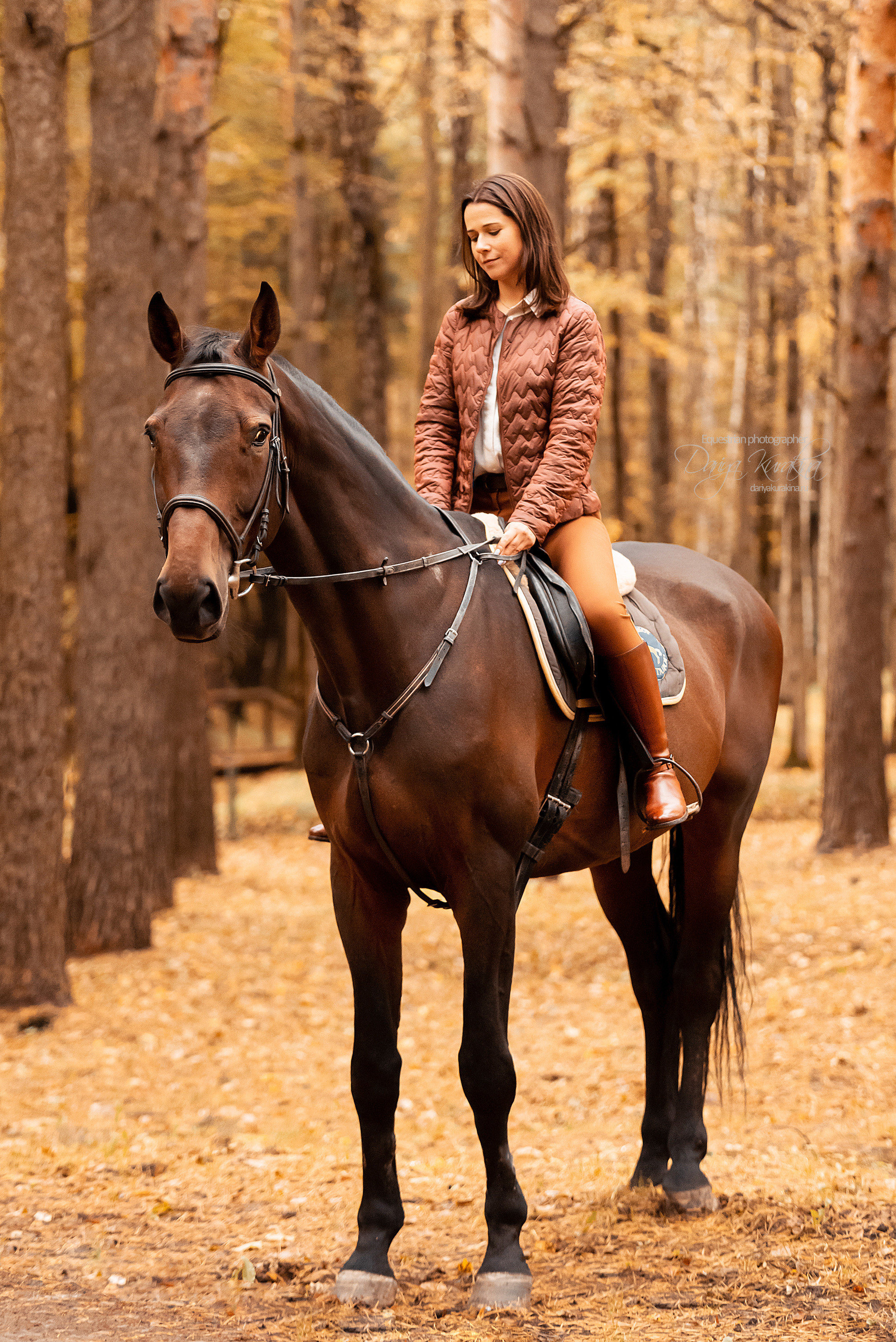 Юля и Максимус. Конный фотограф Куракина Дарья • Фотосессии с лошадьми