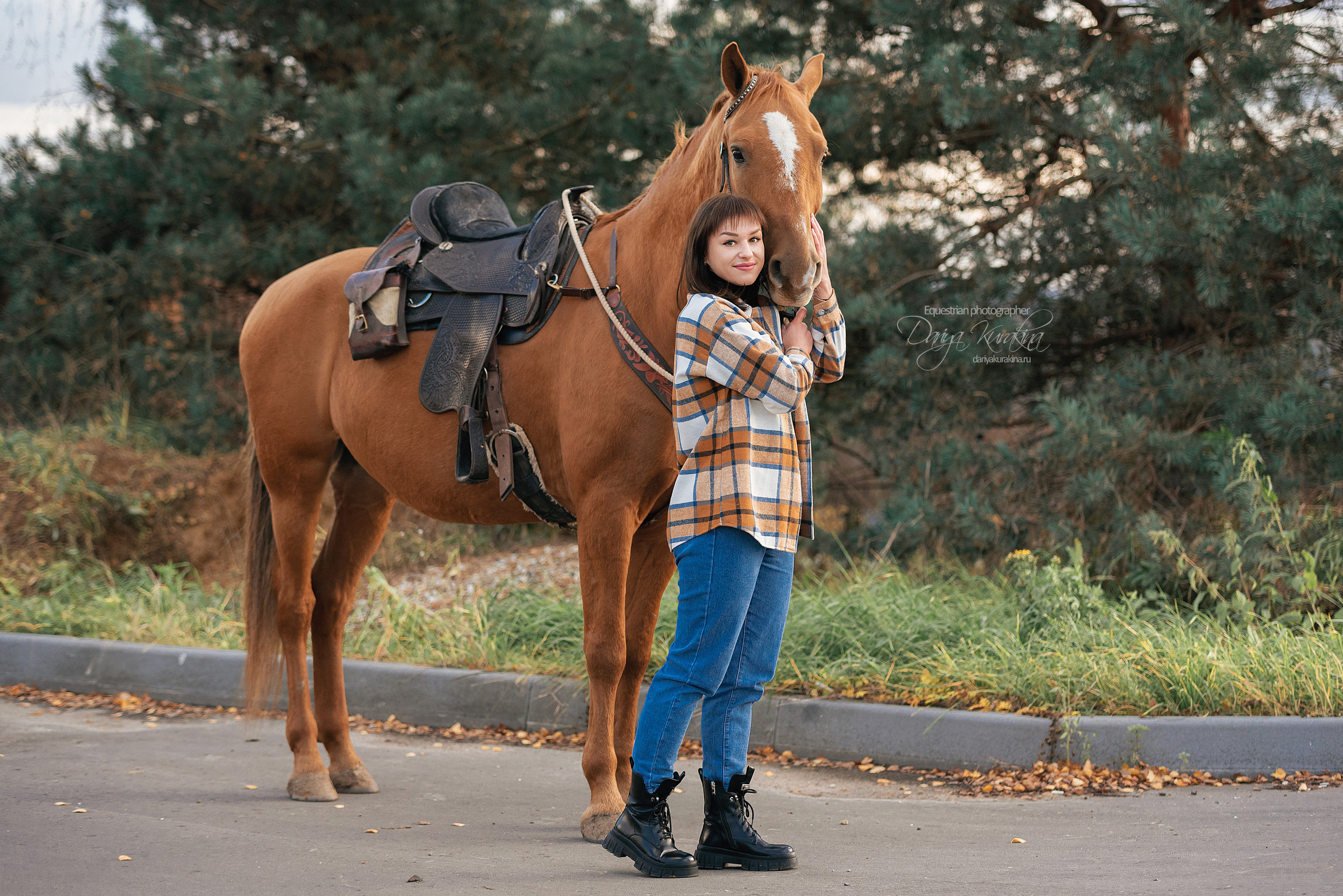 Юля, Маша и Барабан. Конный фотограф Куракина Дарья • Фотосессии с лошадьми