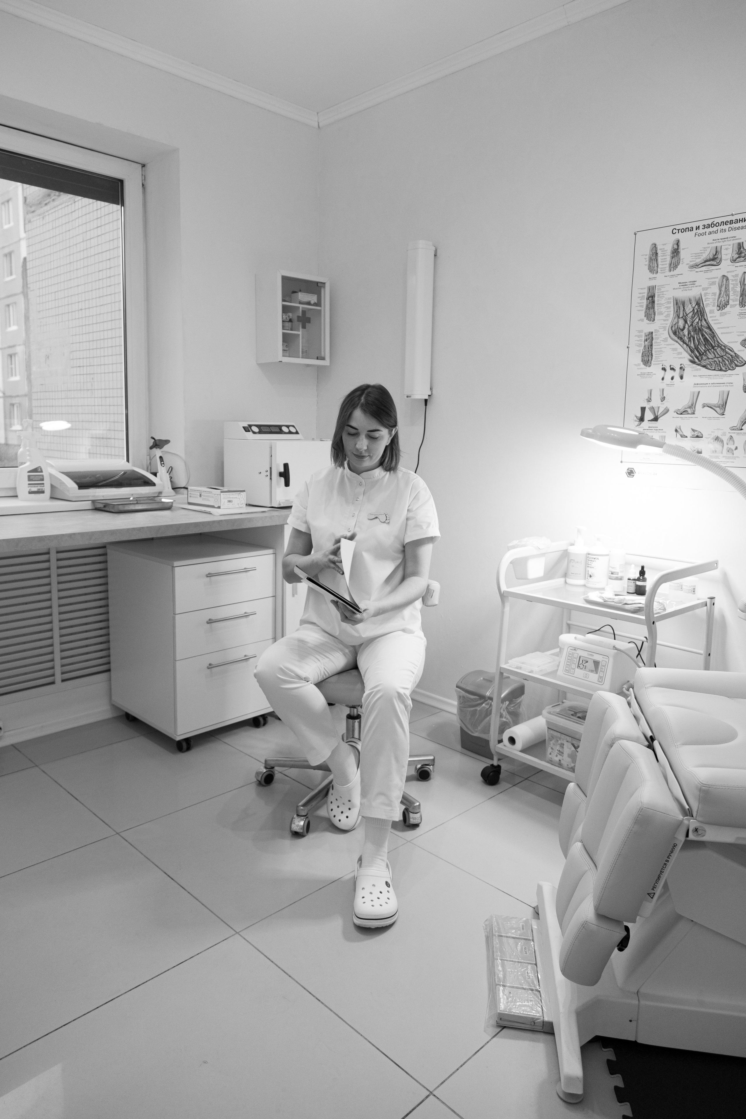 Фотосессия рабочего кабинета подолога. Детский и контент фотограф Надя Волкова Санкт-Петербург