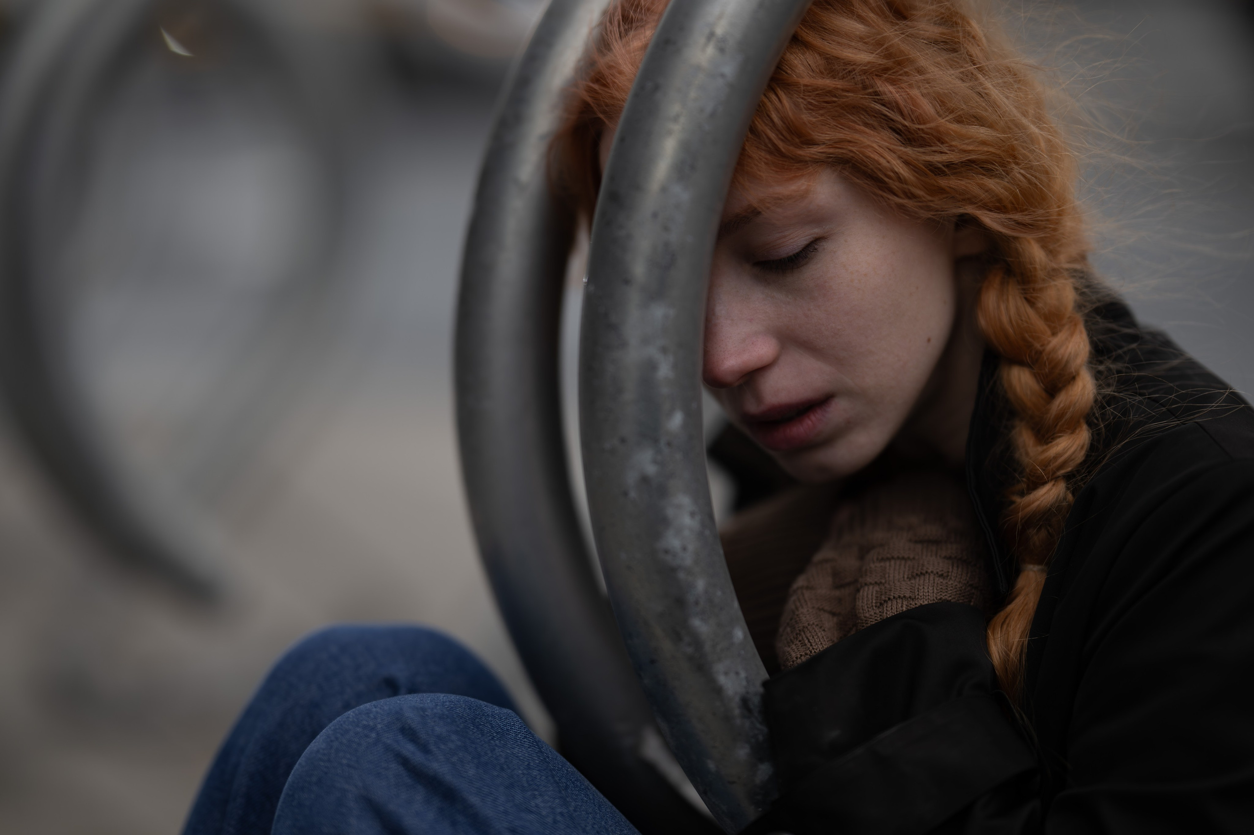 Постановочная съемка. Свободный художник Александр Тулуп в Коломне