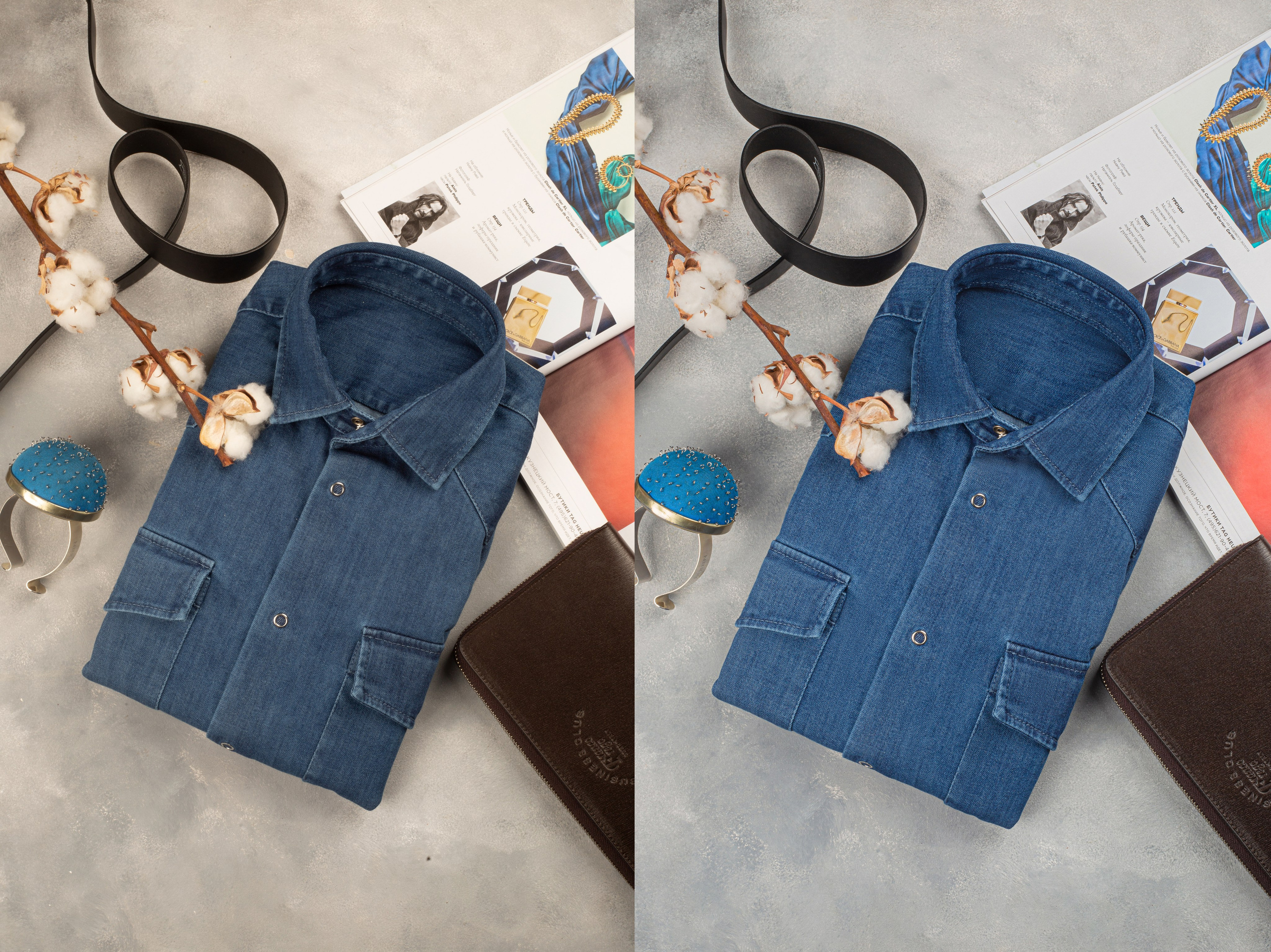 Ретушь фотографий рубашек и пиджаков | Студия SVITHART