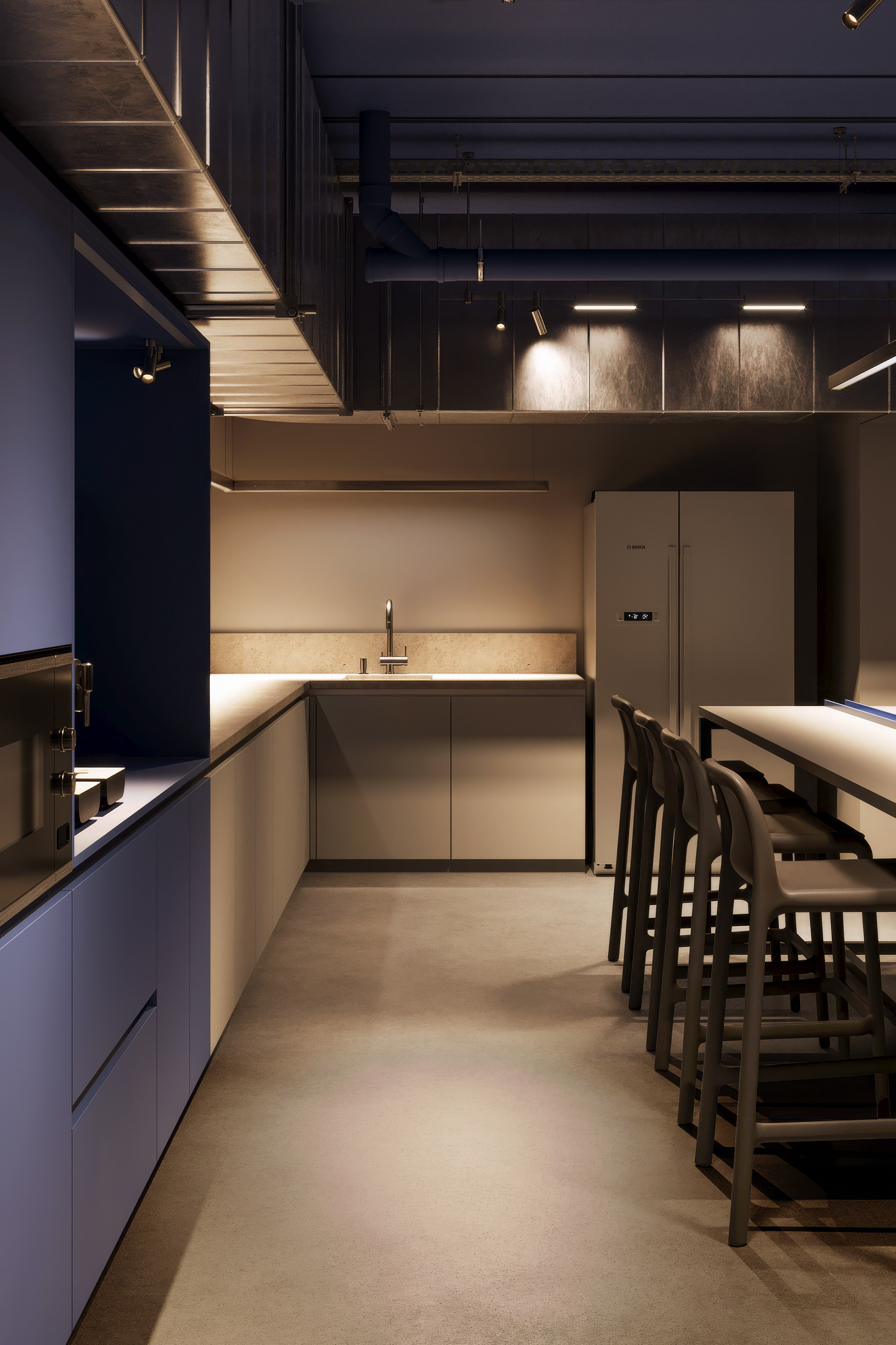 Brut office. Residential and commercial interior visualizer Anton Barantsev