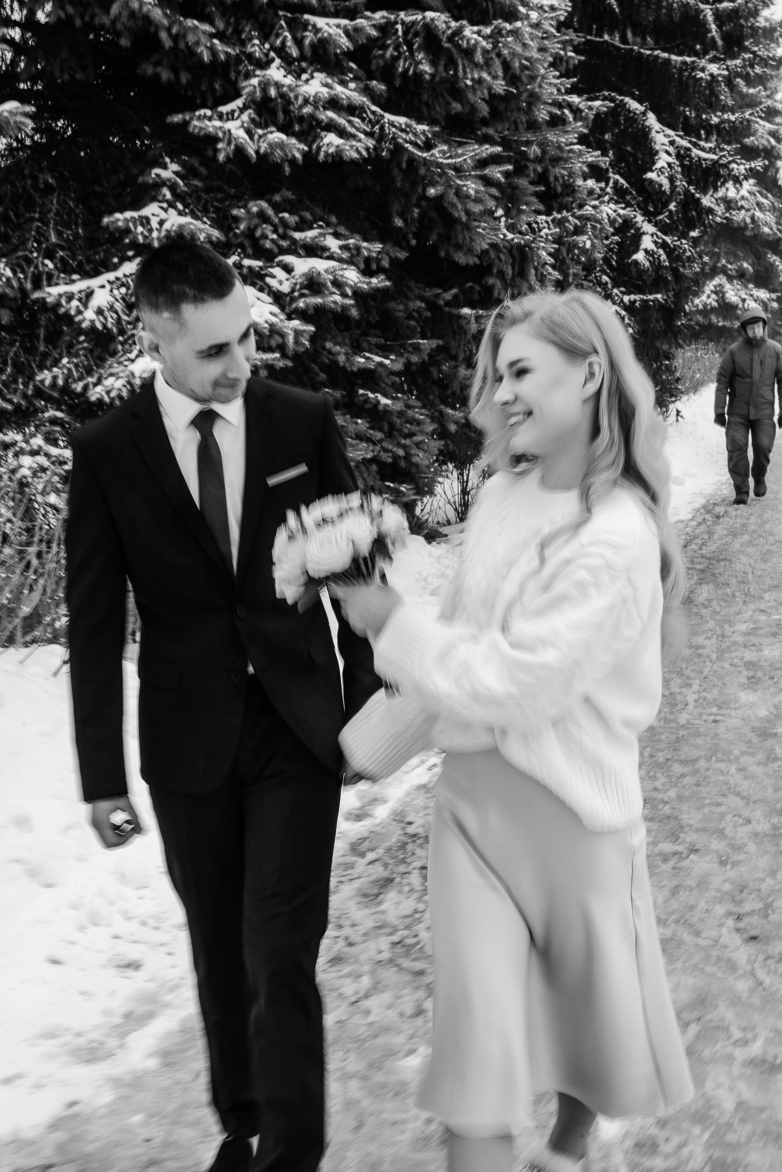 Александра и Алексей, роспись и прогулка зимой. Свадебный и портретный фотограф в Липецке Юлия Свит