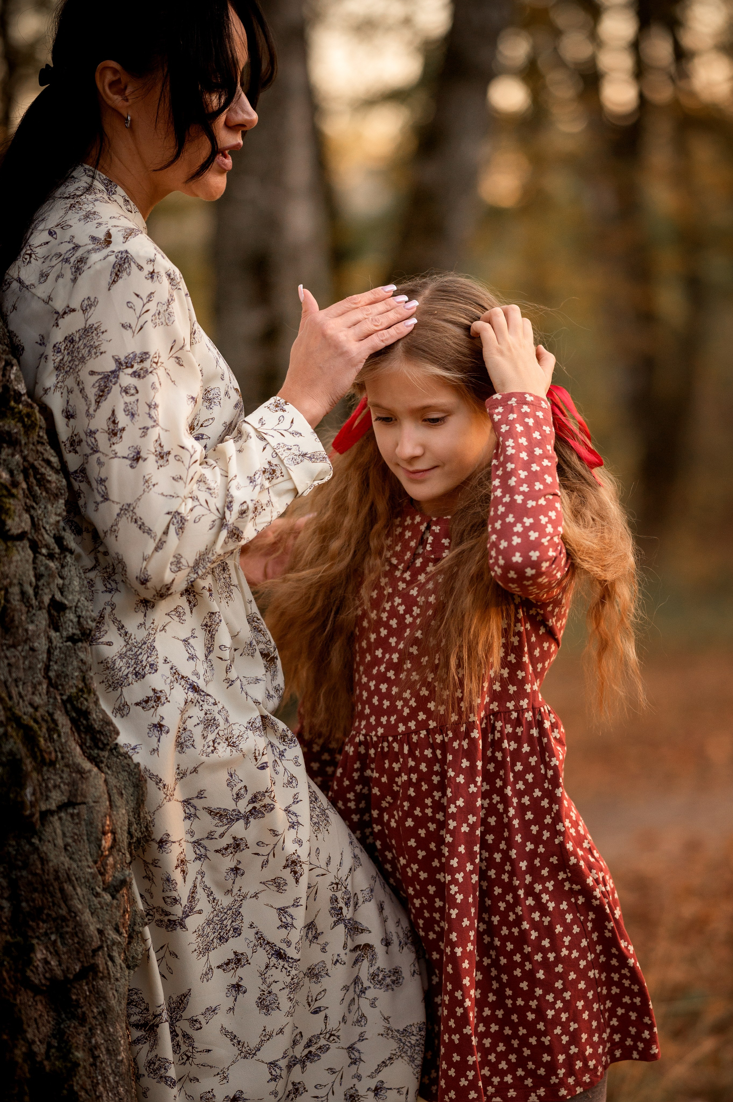 Самая красивая прогулка мамы и дочки. Фотограф новорождённых, семейный, школьный в городе Калуге Евгения