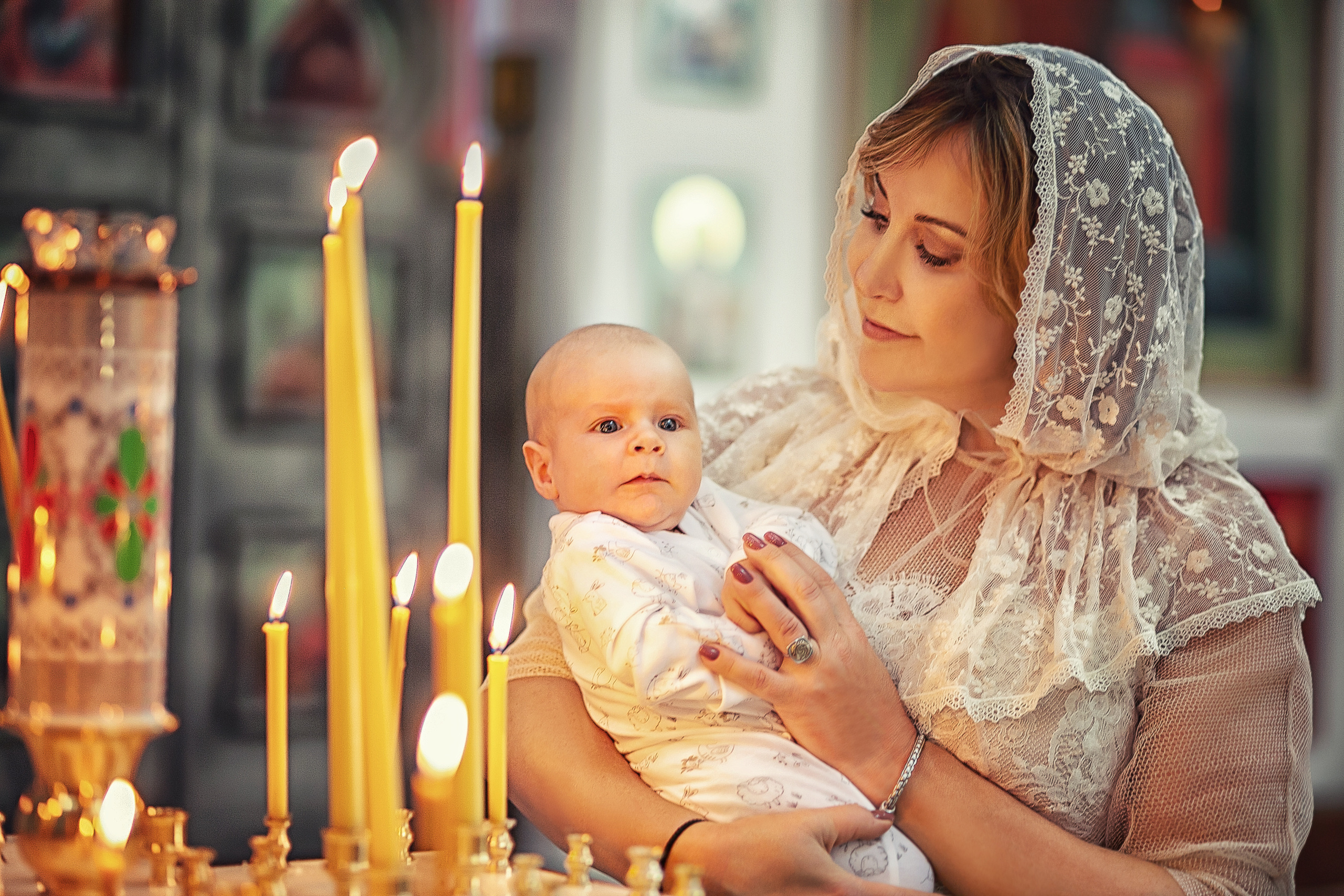 Крещение в храме Преподобного Сергия Радонежского на Ходынском поле 2019. Фотограф крещения и венчания Антонова Надежда г. Москва