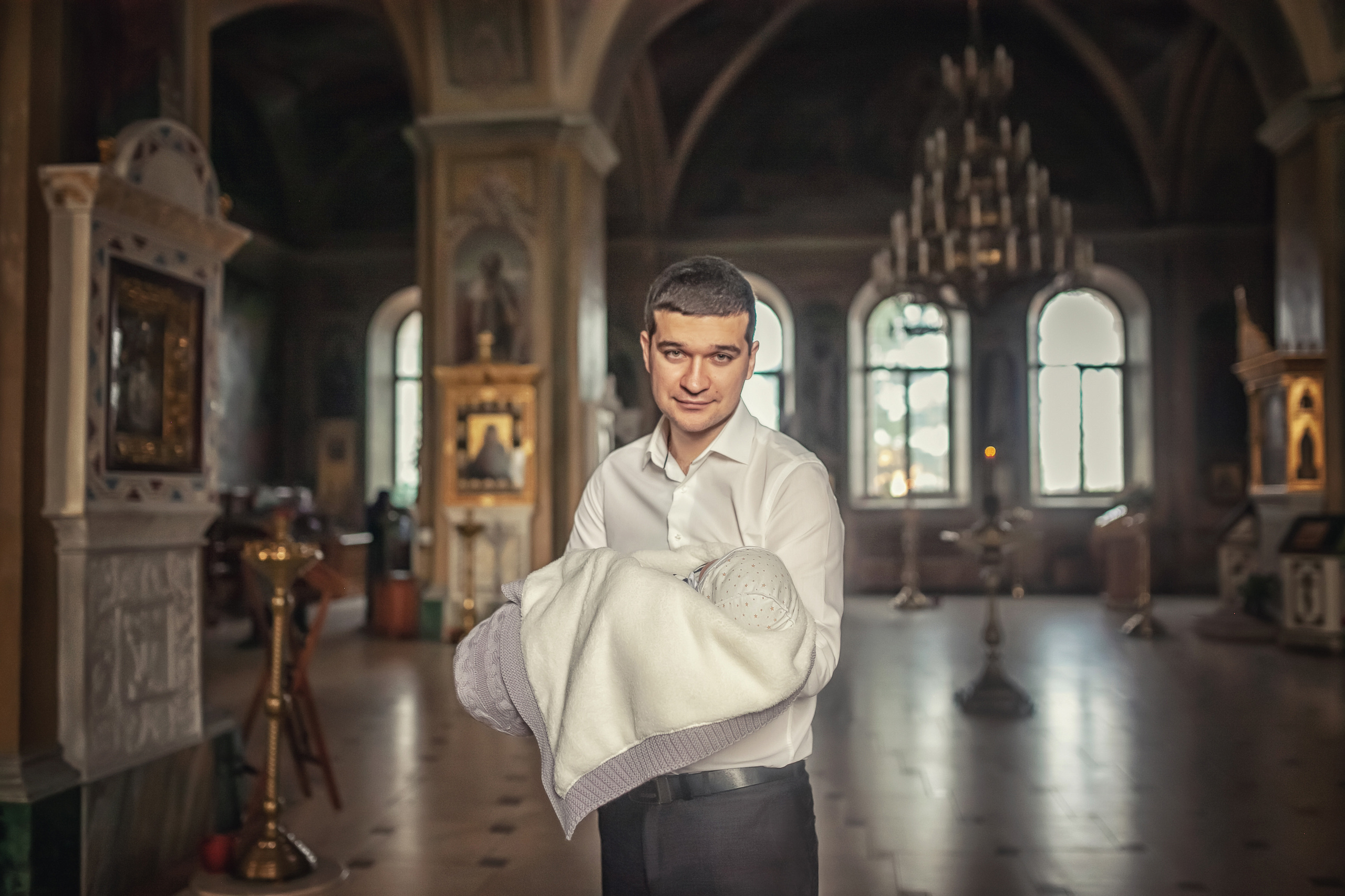 Крещение в храме Флора и Лавра в селе Ям 07.12.2019. Фотограф крещения и венчания Антонова Надежда г. Москва