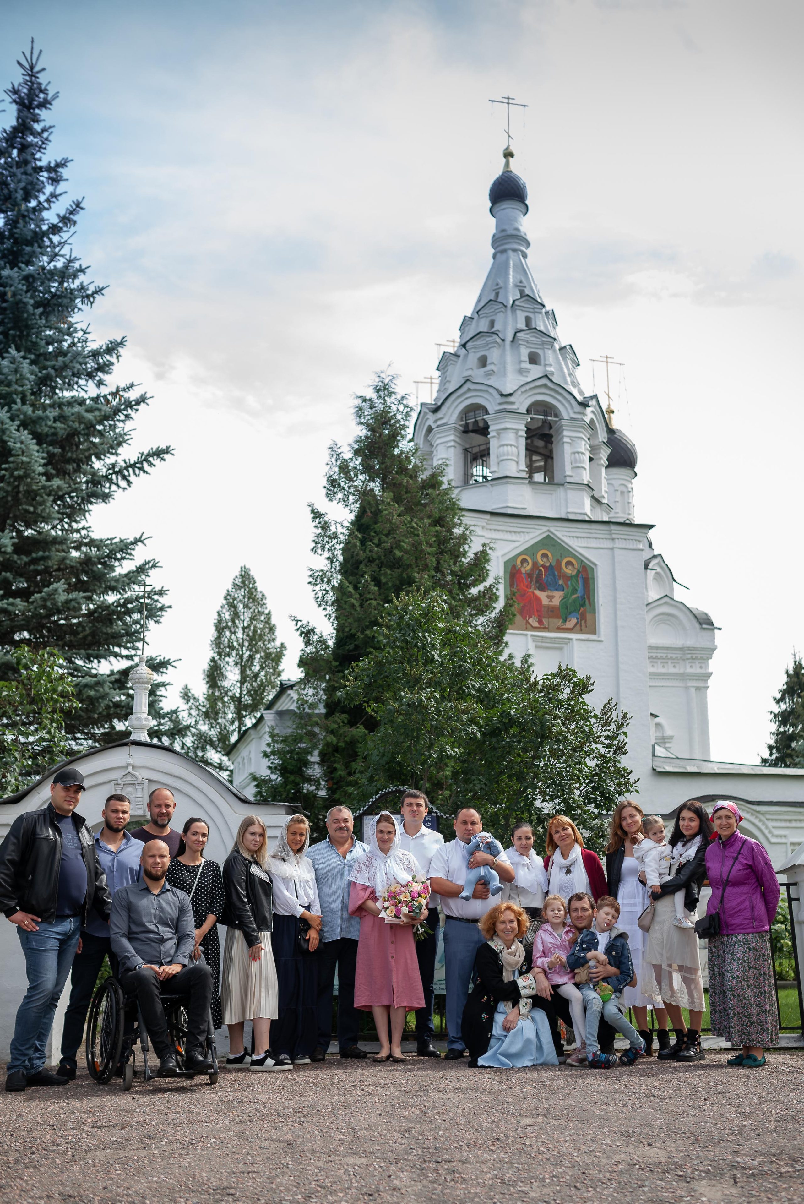 Крещение в храме Сергия Радонежского в Комягино 2020. Фотограф крещения и венчания Антонова Надежда г. Москва
