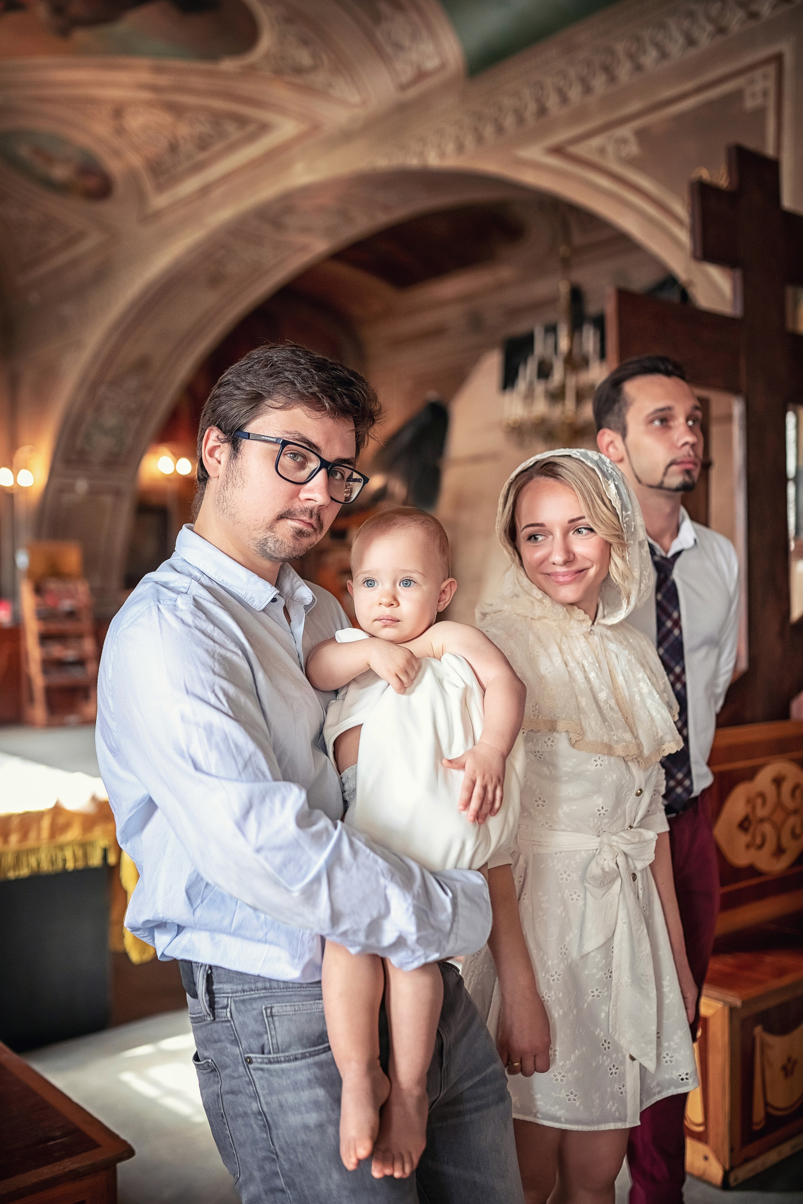 Крещение в храме Троицы Живоначальной в Карачарове 21.08.2021. Фотограф крещения и венчания Антонова Надежда г. Москва