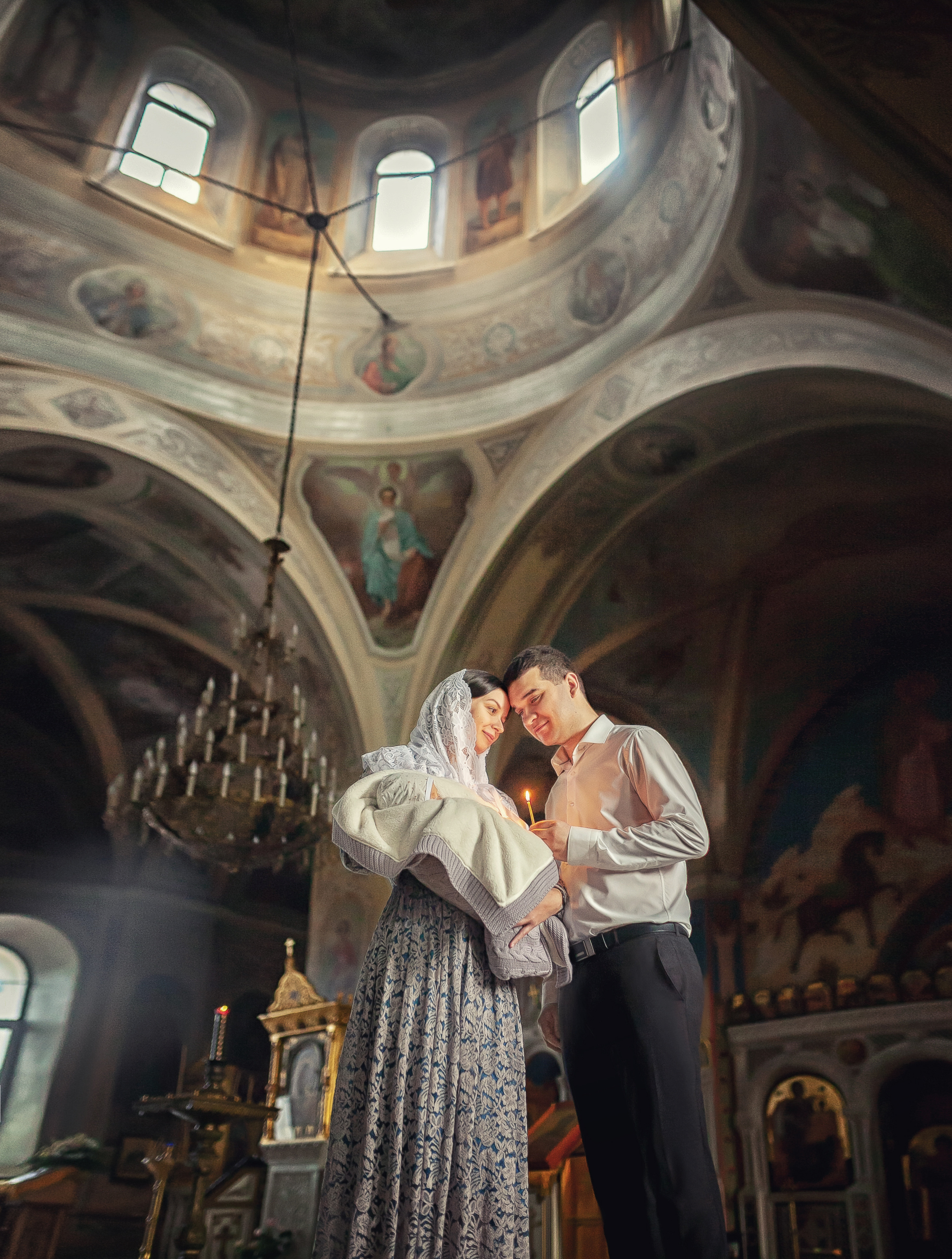 Крещение в храме Флора и Лавра в селе Ям 07.12.2019. Фотограф крещения и венчания Антонова Надежда г. Москва