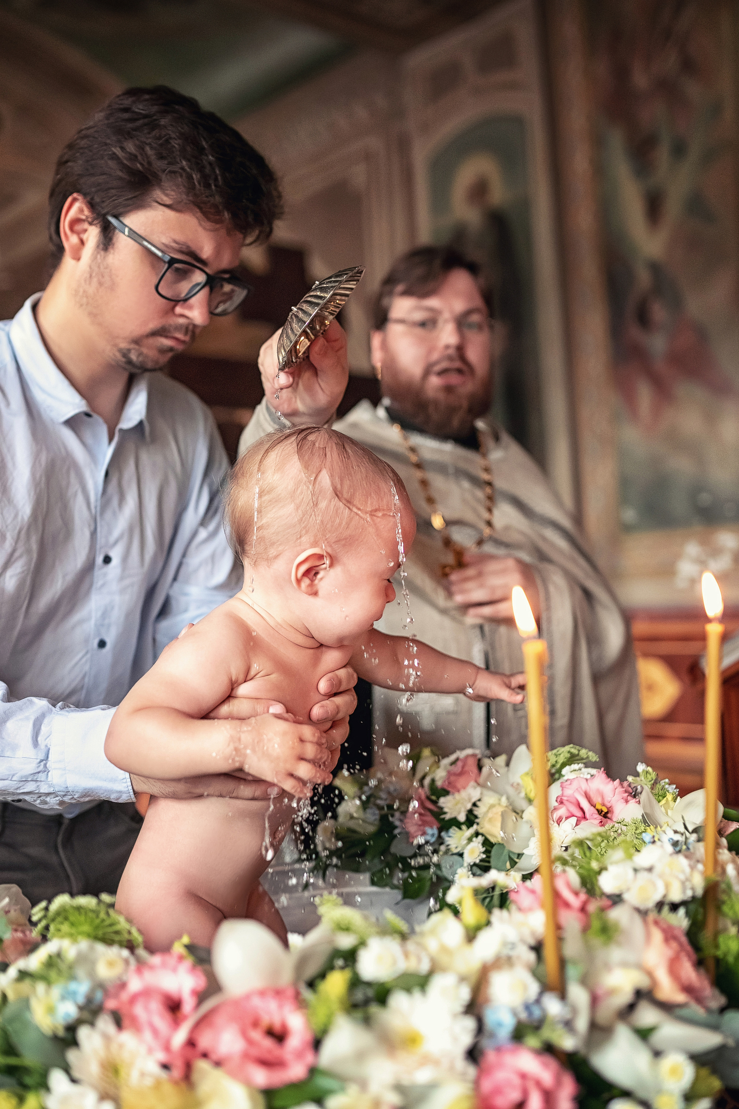 Крещение в храме Троицы Живоначальной в Карачарове 21.08.2021. Фотограф крещения и венчания Антонова Надежда г. Москва