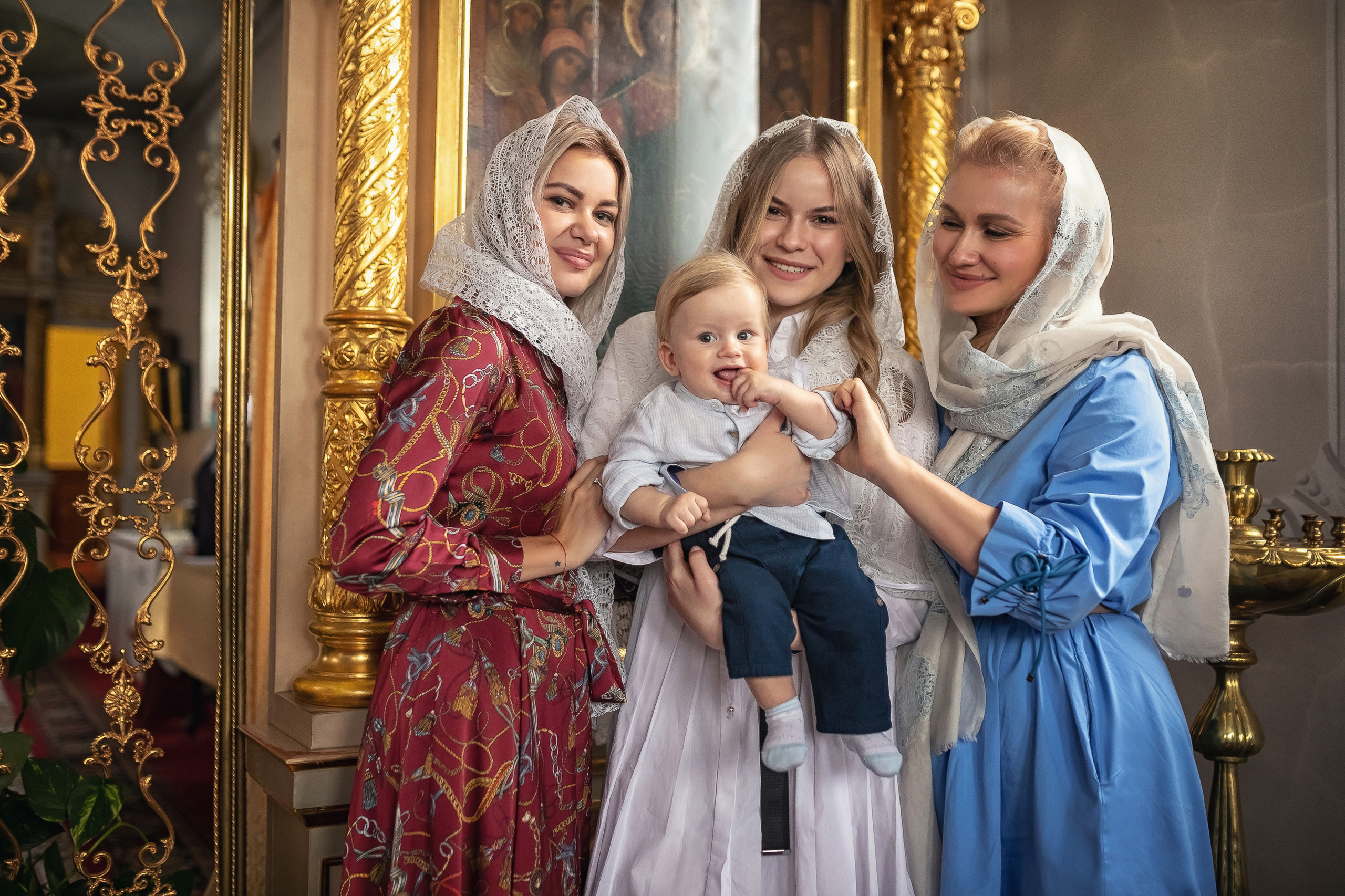 Крещение в Богоявленском кафедральном соборе в Елохове 17.10.2020. Фотограф крещения и венчания Антонова Надежда г. Москва