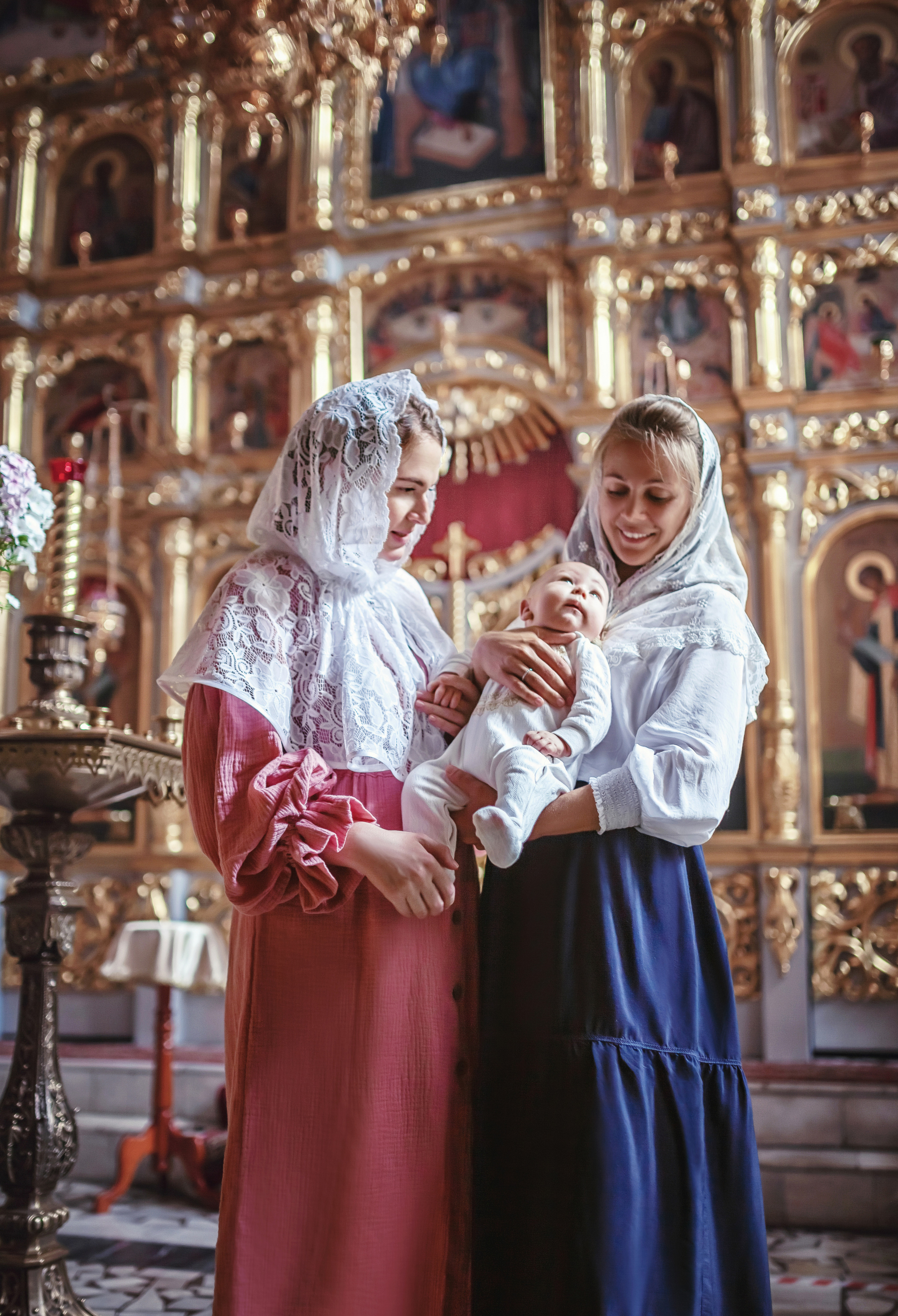 Крещение в храме Сергия Радонежского в Комягино 2020. Фотограф крещения и венчания Антонова Надежда г. Москва