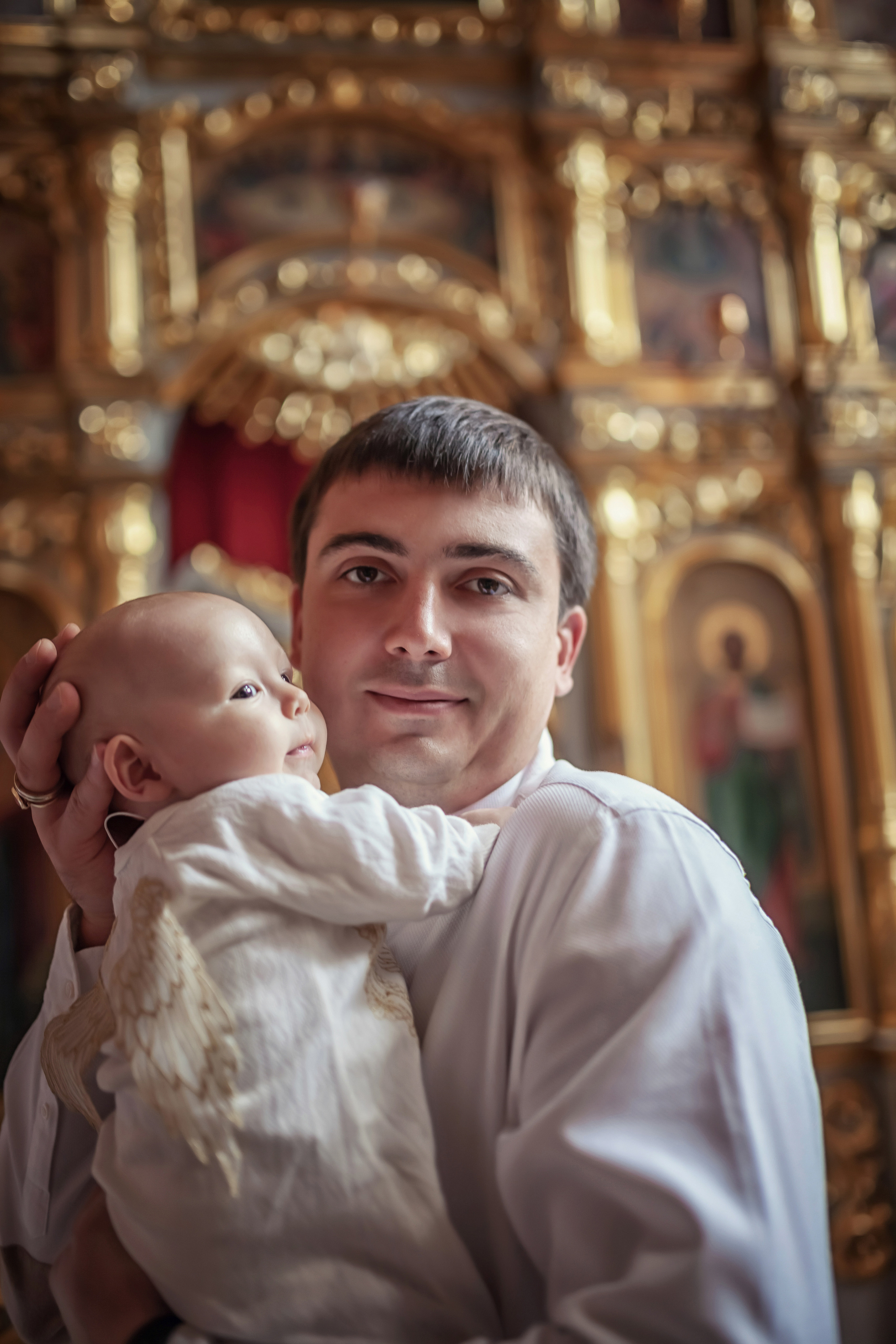 Крещение в храме Сергия Радонежского в Комягино 2020. Фотограф крещения и венчания Антонова Надежда г. Москва