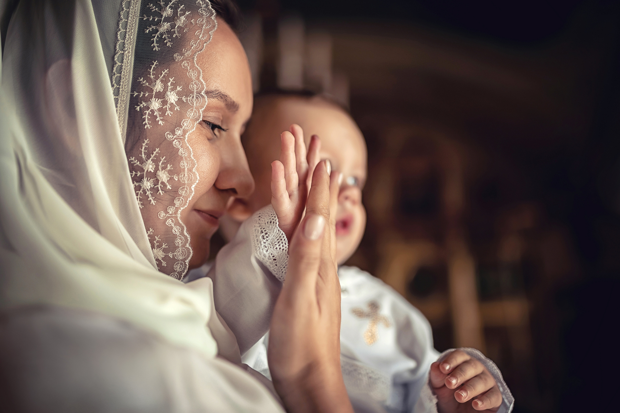 Крещение в храме Косьмы и Дамиана в Болшево 24.07.2021. Фотограф крещения и венчания Антонова Надежда г. Москва