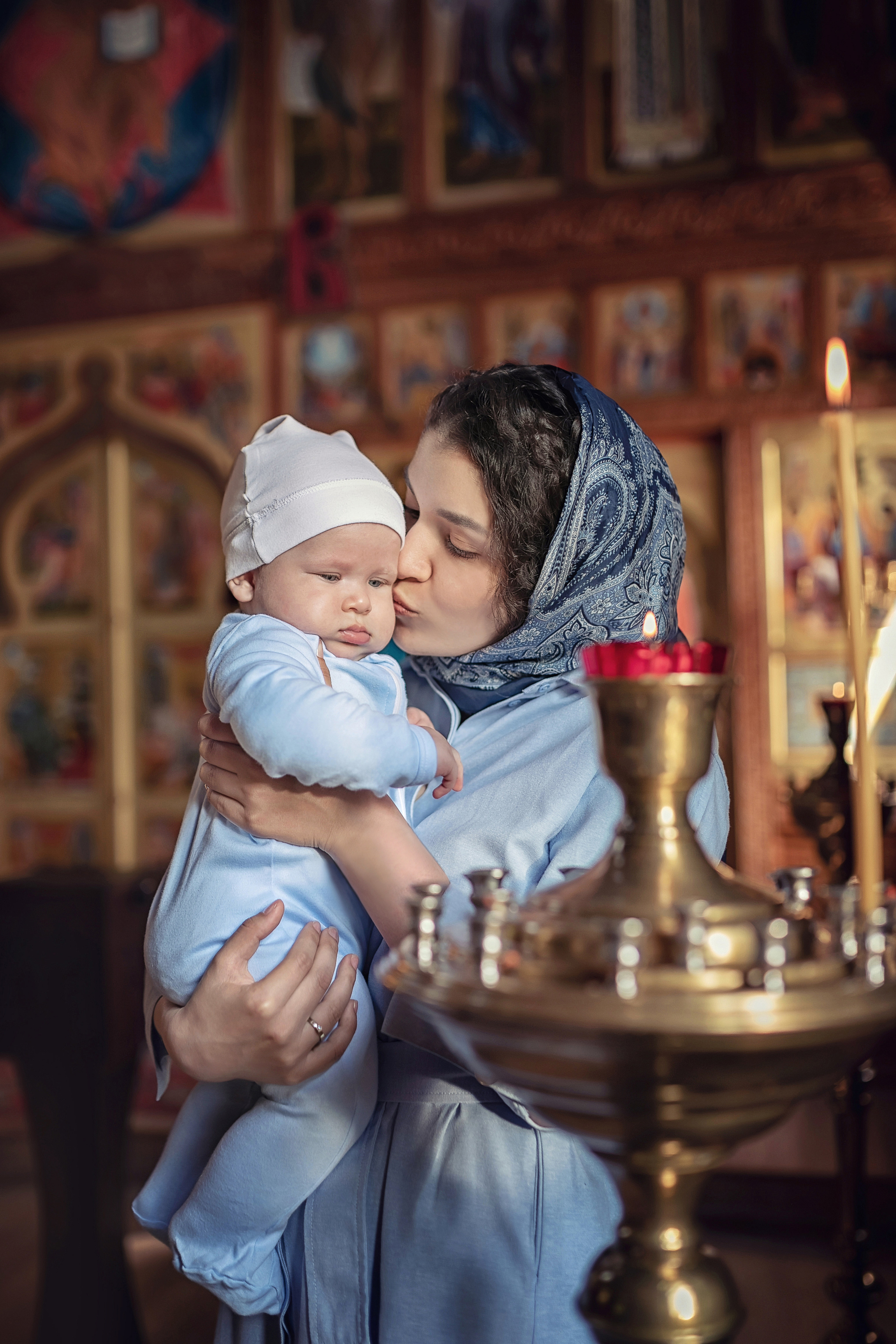 Крещение в Троицком храме в Королеве 20.05.2021. Фотограф крещения и венчания Антонова Надежда г. Москва