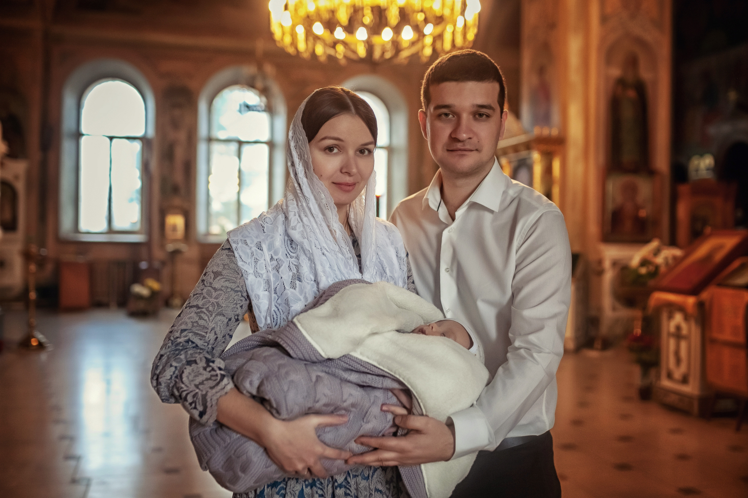 Крещение в храме Флора и Лавра в селе Ям 07.12.2019. Фотограф крещения и венчания Антонова Надежда г. Москва