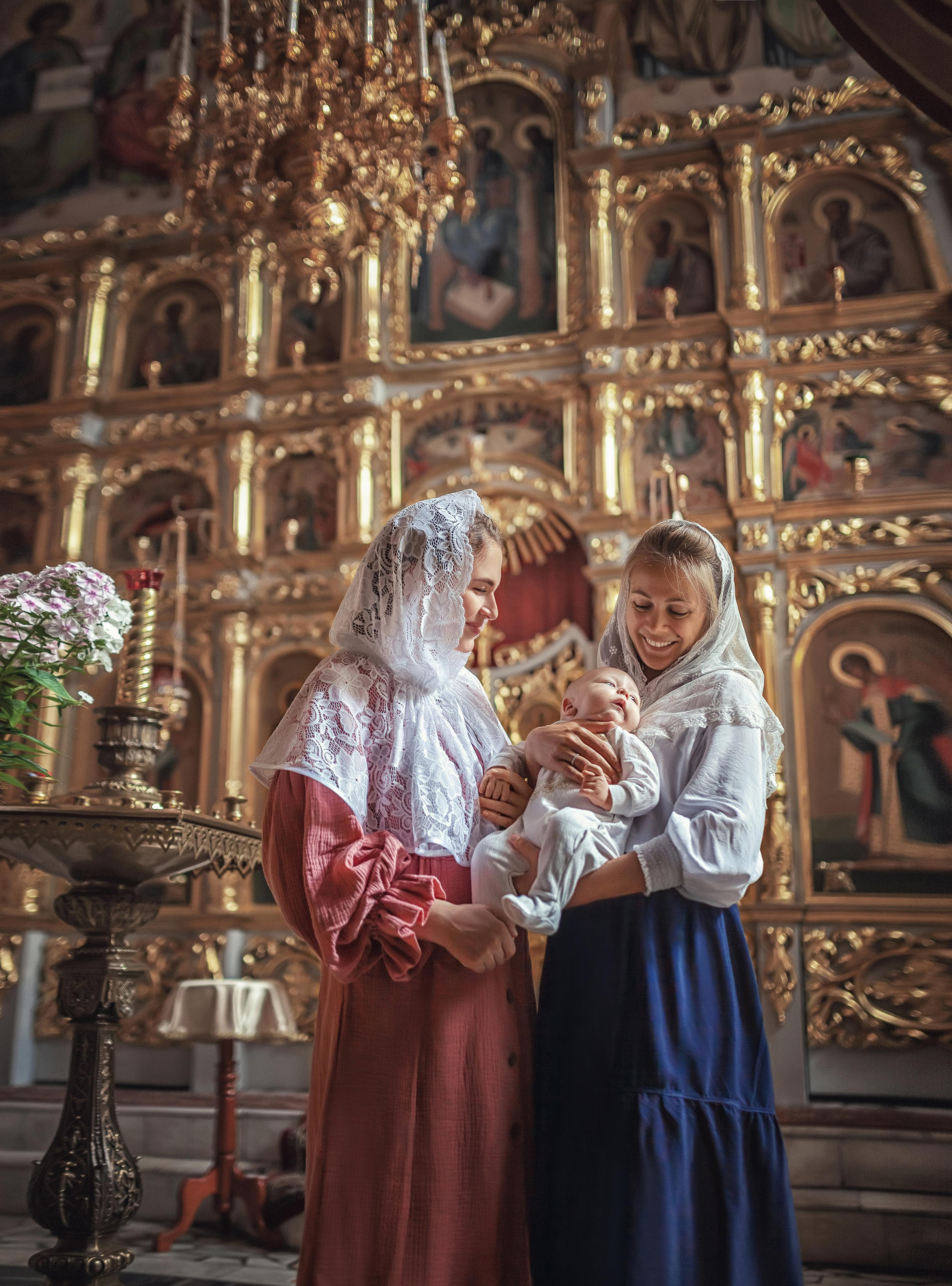 Крещение в храме Сергия Радонежского в Комягино 2020. Фотограф крещения и венчания Антонова Надежда г. Москва