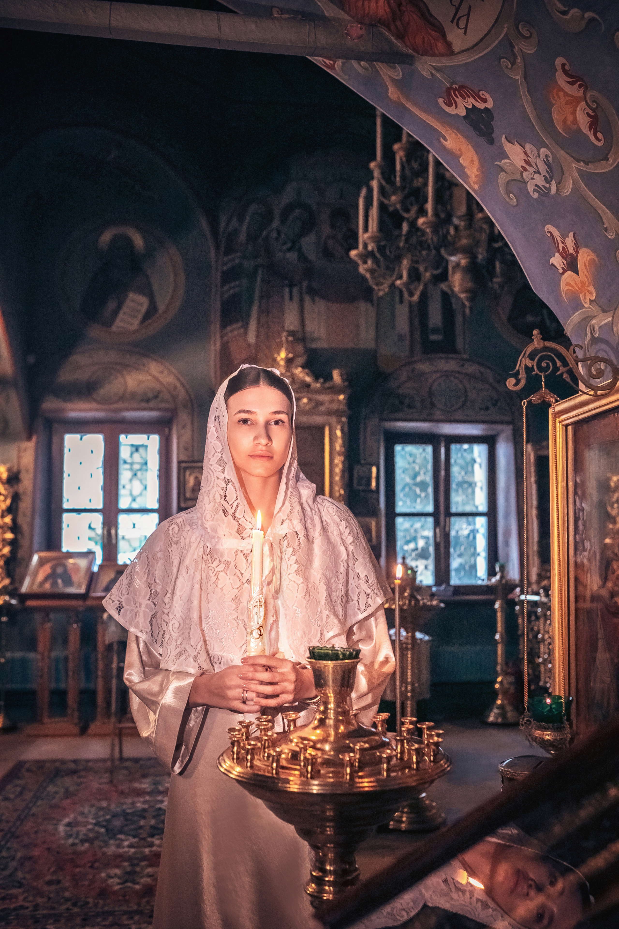 Венчание в храме Успения Пресвятой Богородицы в Путинках 18.02.2022. Фотограф крещения и венчания Антонова Надежда г. Москва