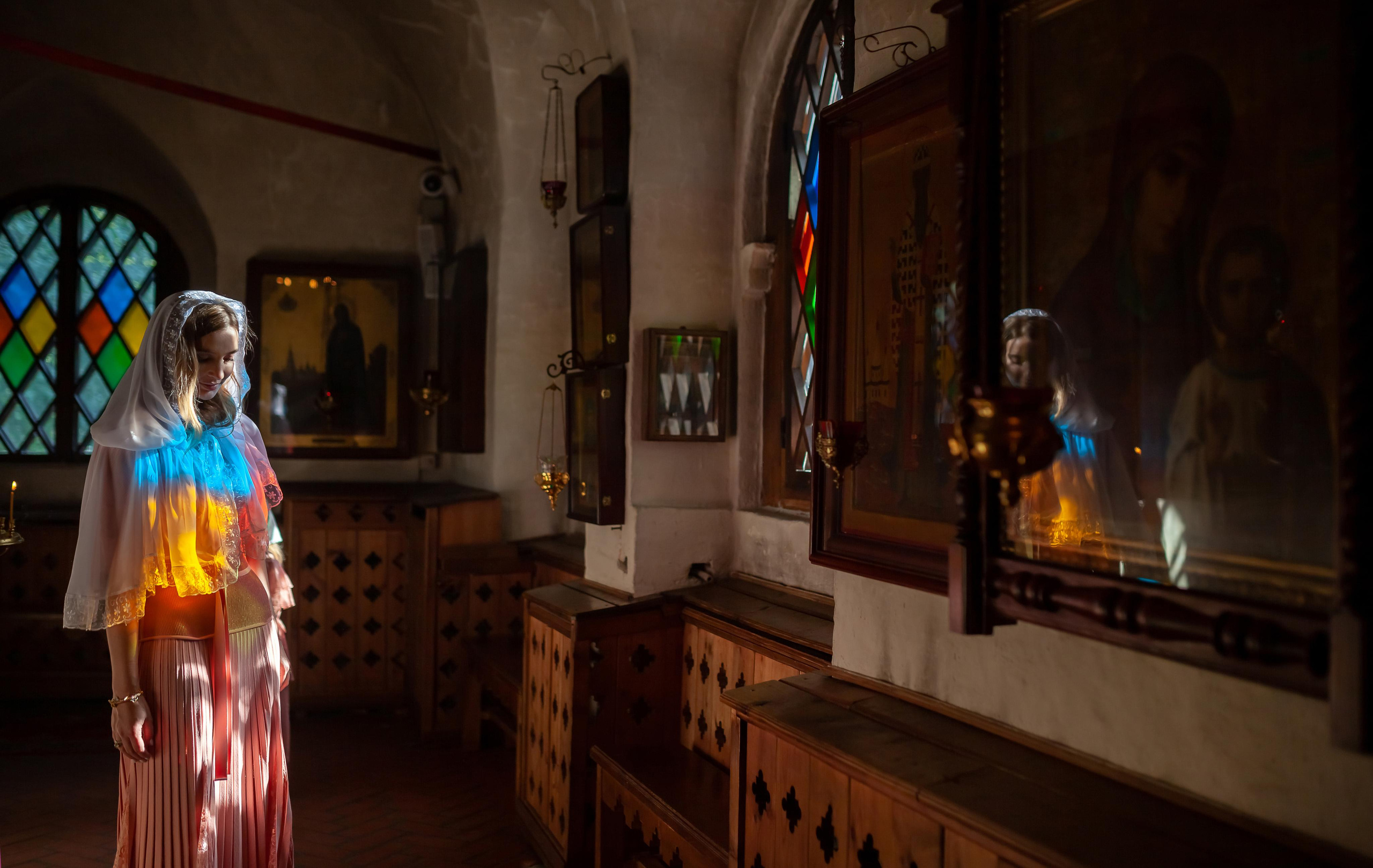 Крещение в храме Троицы Живоначальной в Троицком-Голенищеве 30.08.2020. Фотограф крещения и венчания Антонова Надежда г. Москва