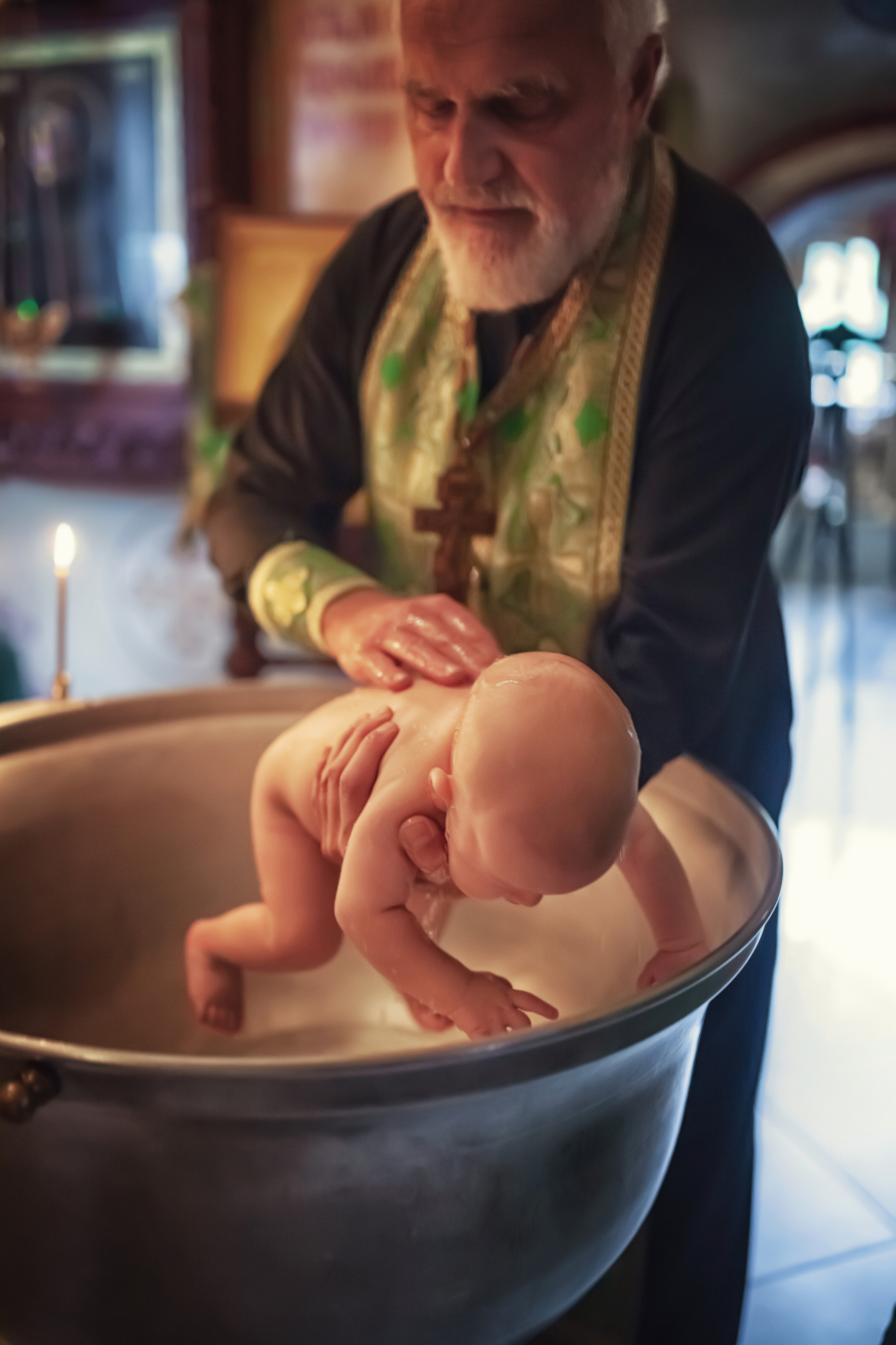 Крещение в храме Сергия Радонежского в Комягино 2020. Фотограф крещения и венчания Антонова Надежда г. Москва